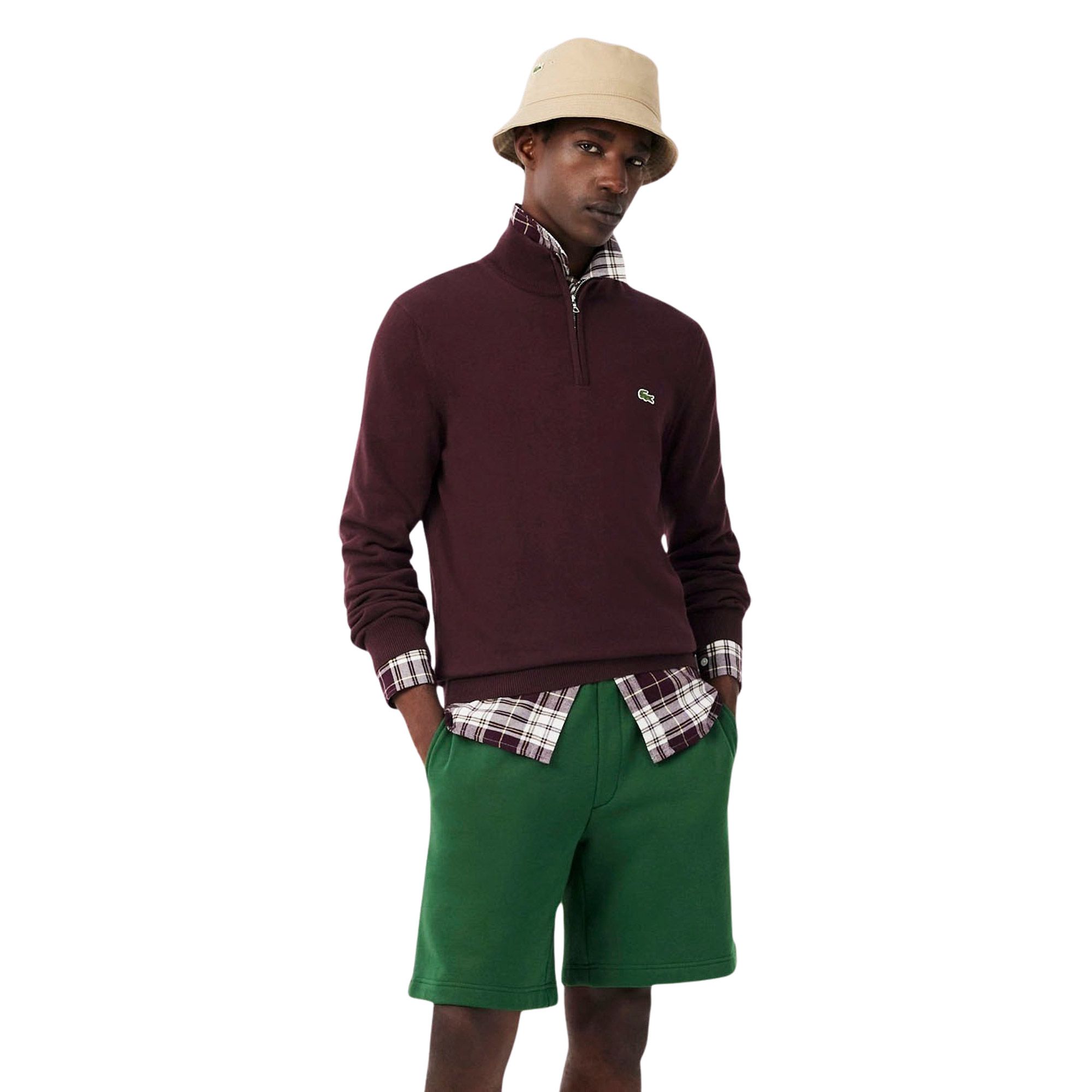 Pull Lacoste 1/4 Zipper Hommes