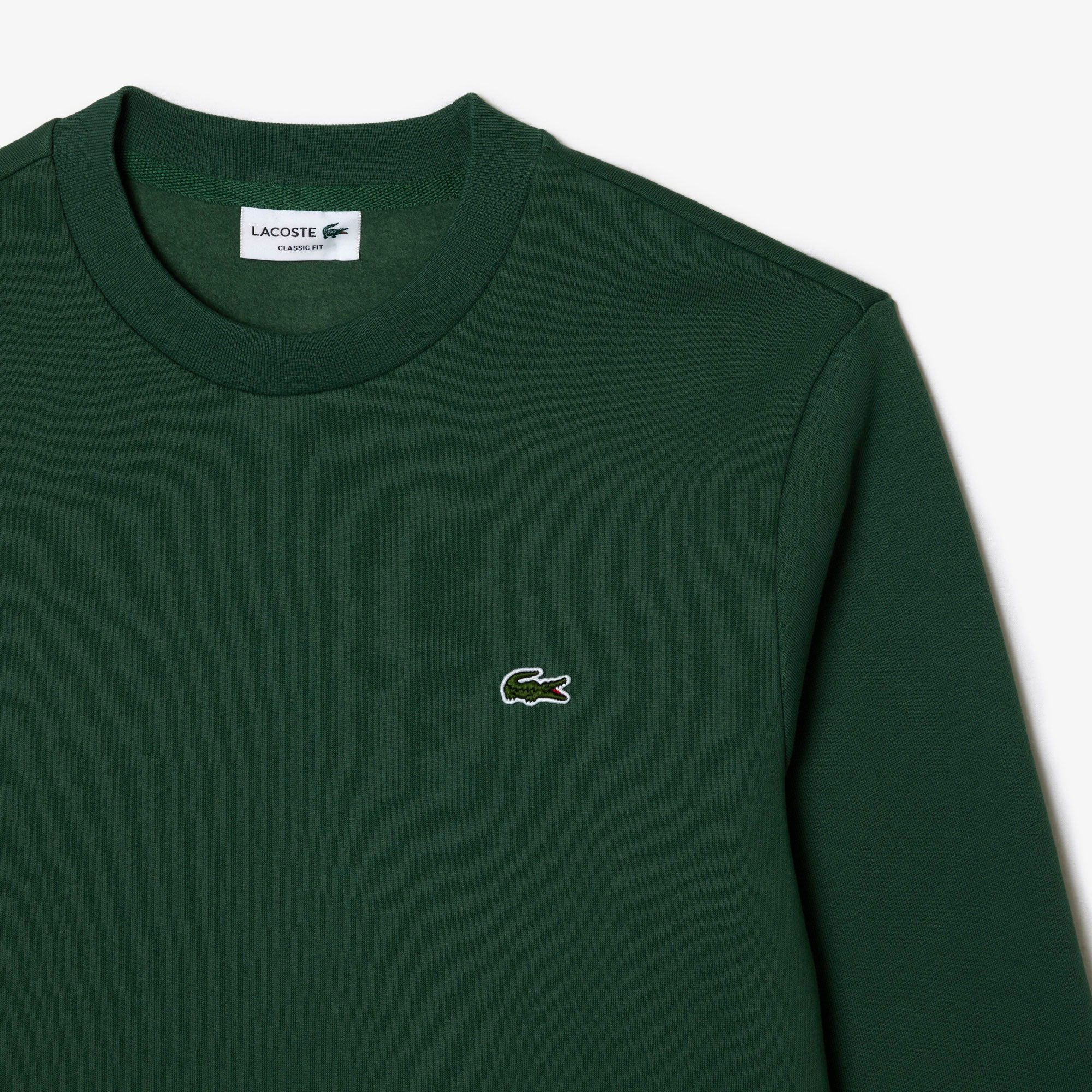 Lacoste Bio Cotton Fleece Crew Sweater Heren