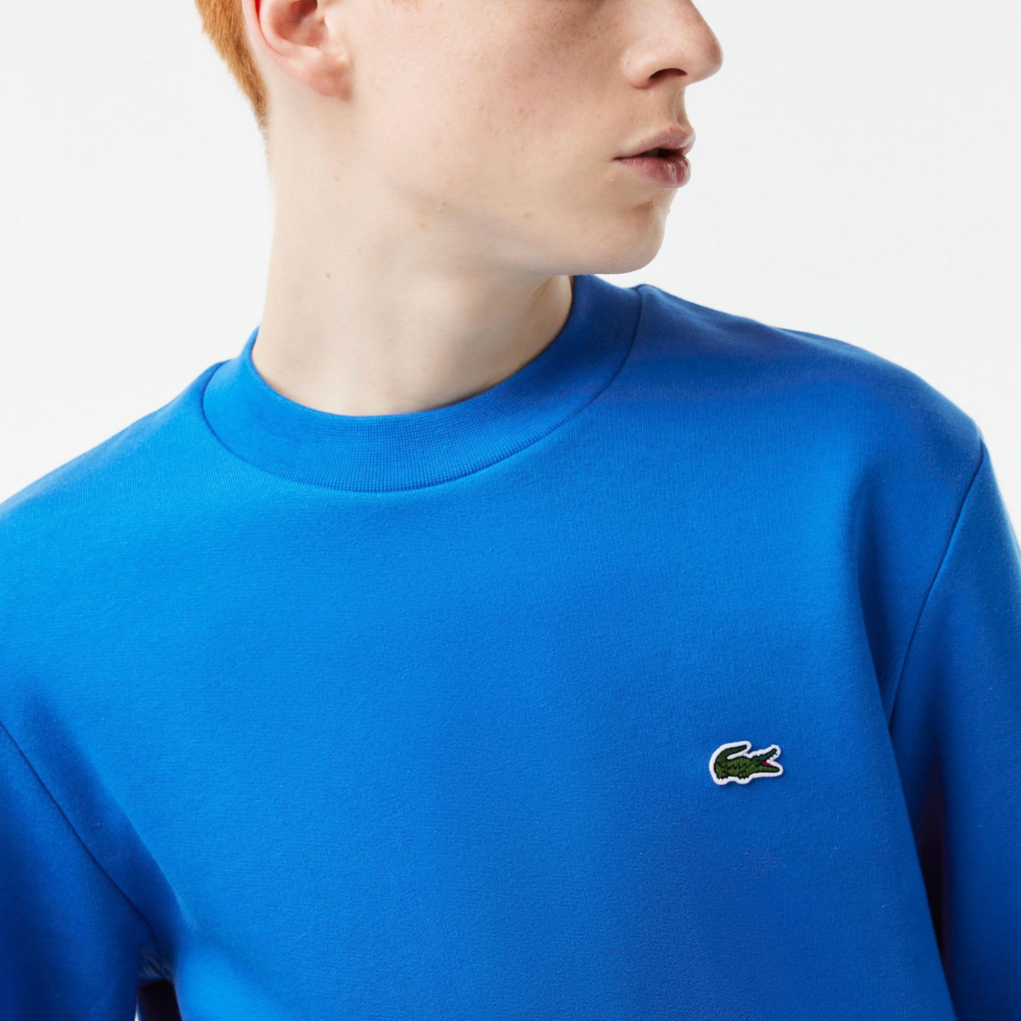 Lacoste Bio Cotton Fleece Crew Sweater Heren