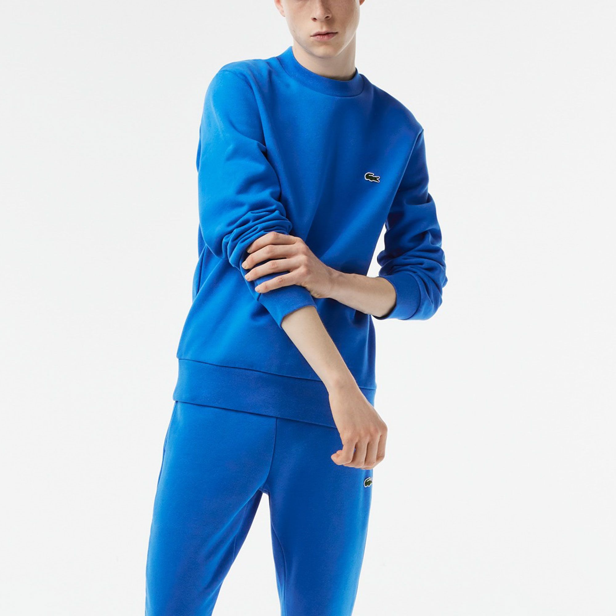 Lacoste Bio Cotton Fleece Crew Sweater Heren