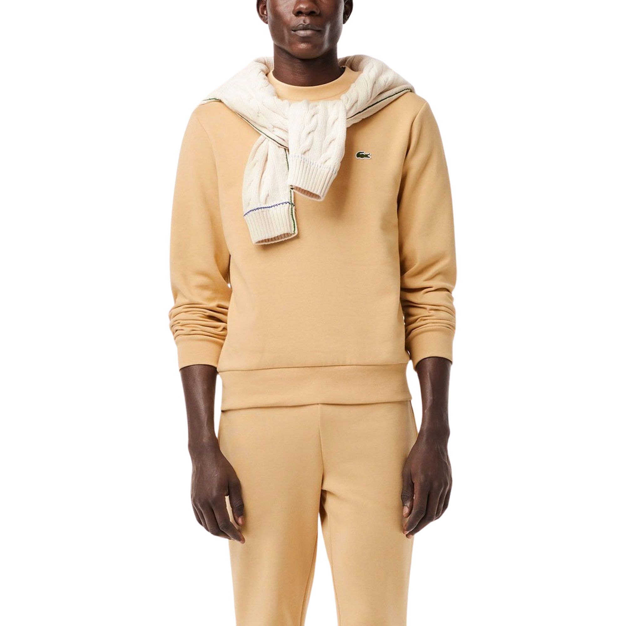 Sweat-shirt Lacoste Bio Cotton Fleece Crew Hommes