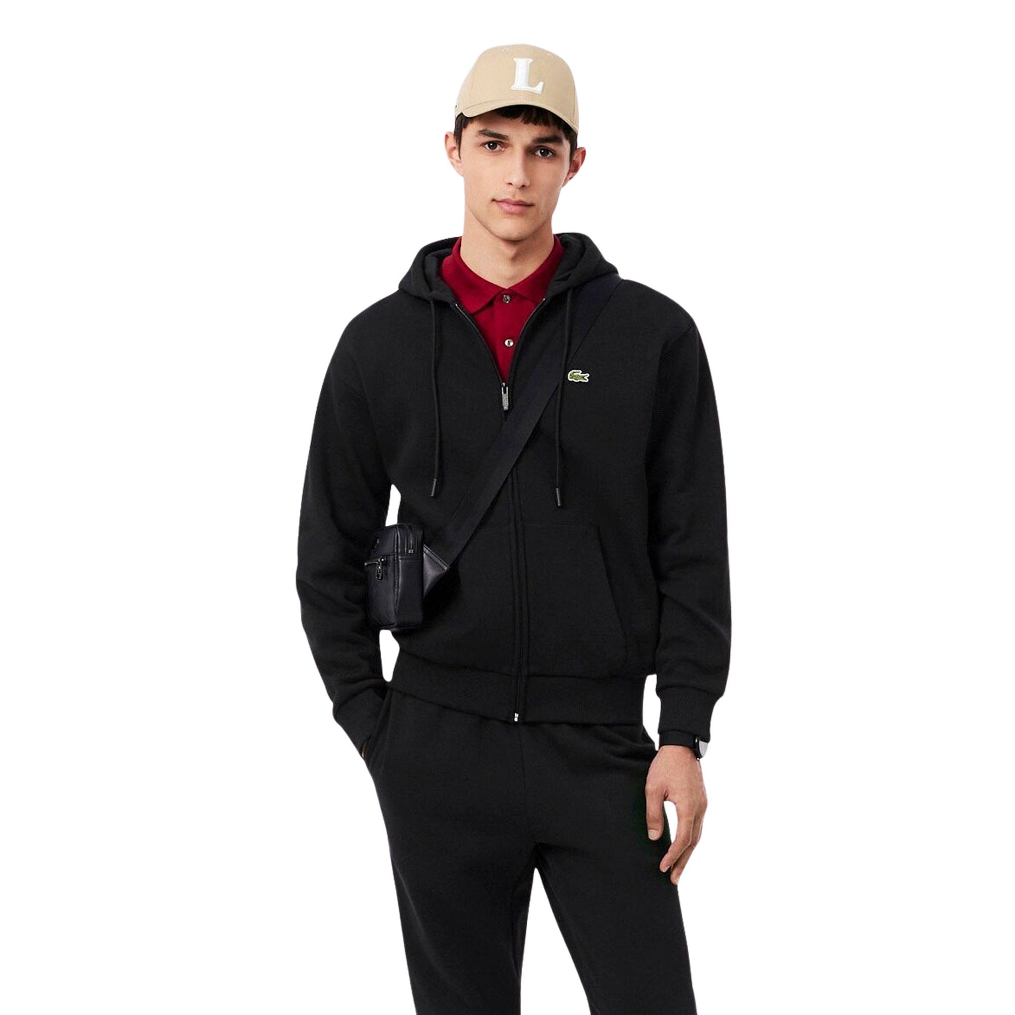 Lacoste Full-Zip Fleece Hoodie Men