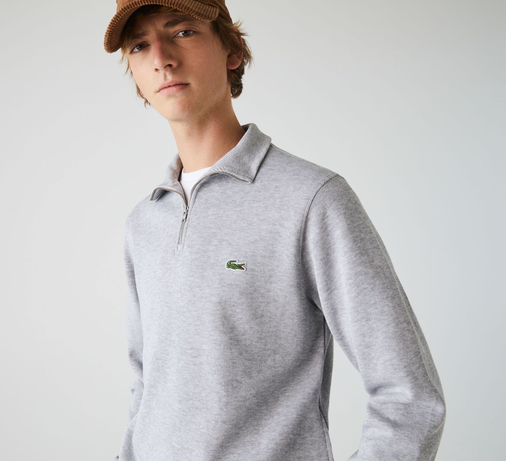Lacoste Zip Stand-Up Collar Sweater Heren