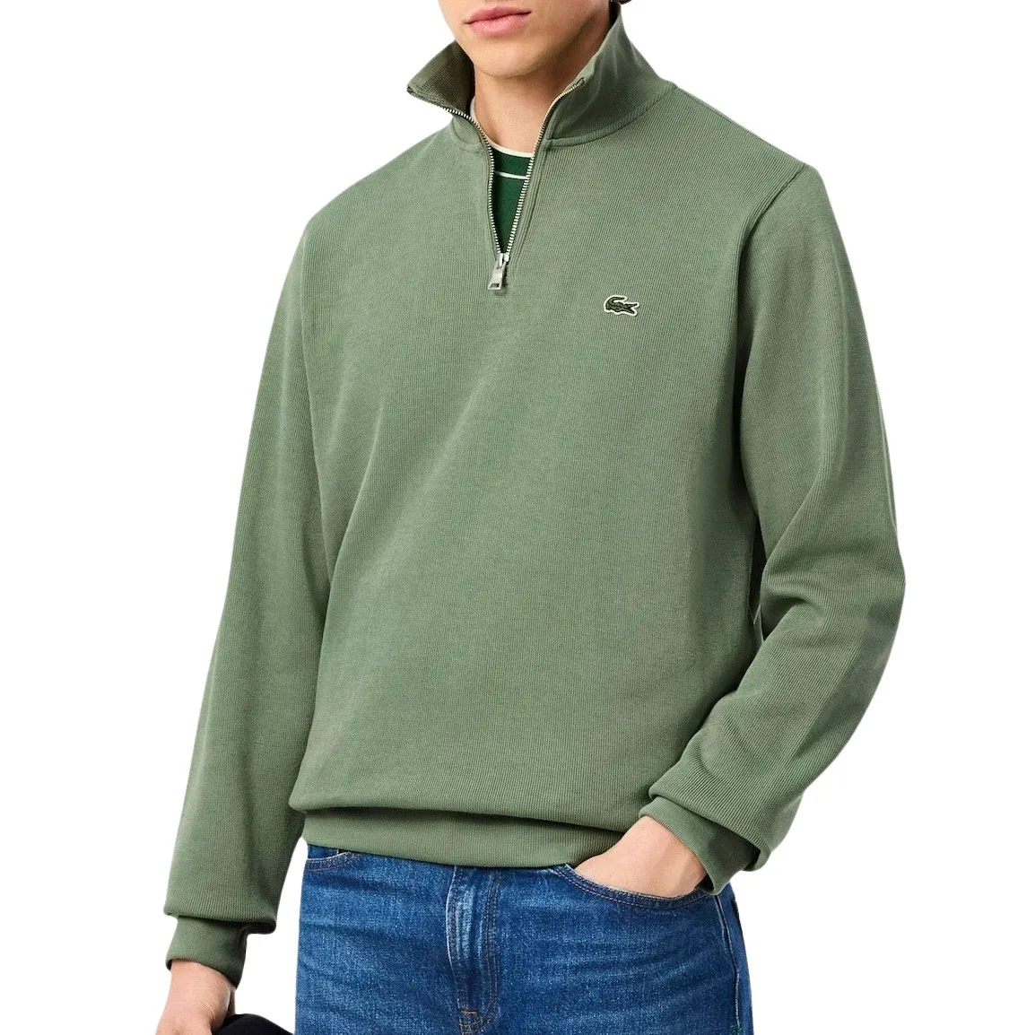 Lacoste Zip Stand-Up Collar Sweater Heren