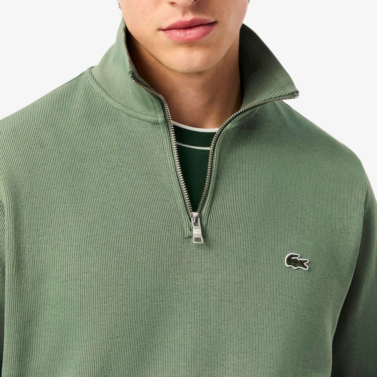 Lacoste Zip Stand-Up Collar Sweater Heren