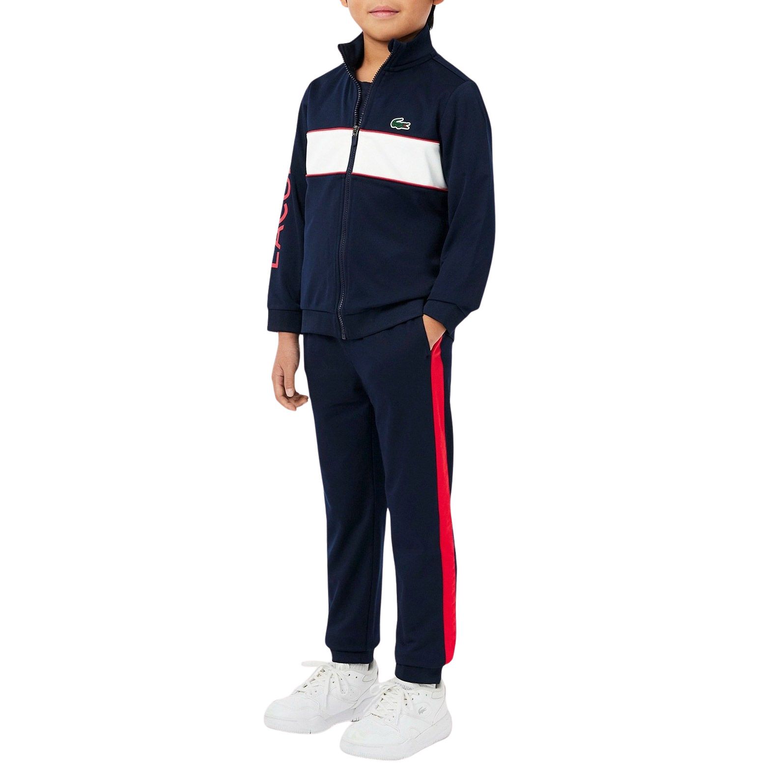Lacoste Interlock Tracksuit Junior | Plutosport