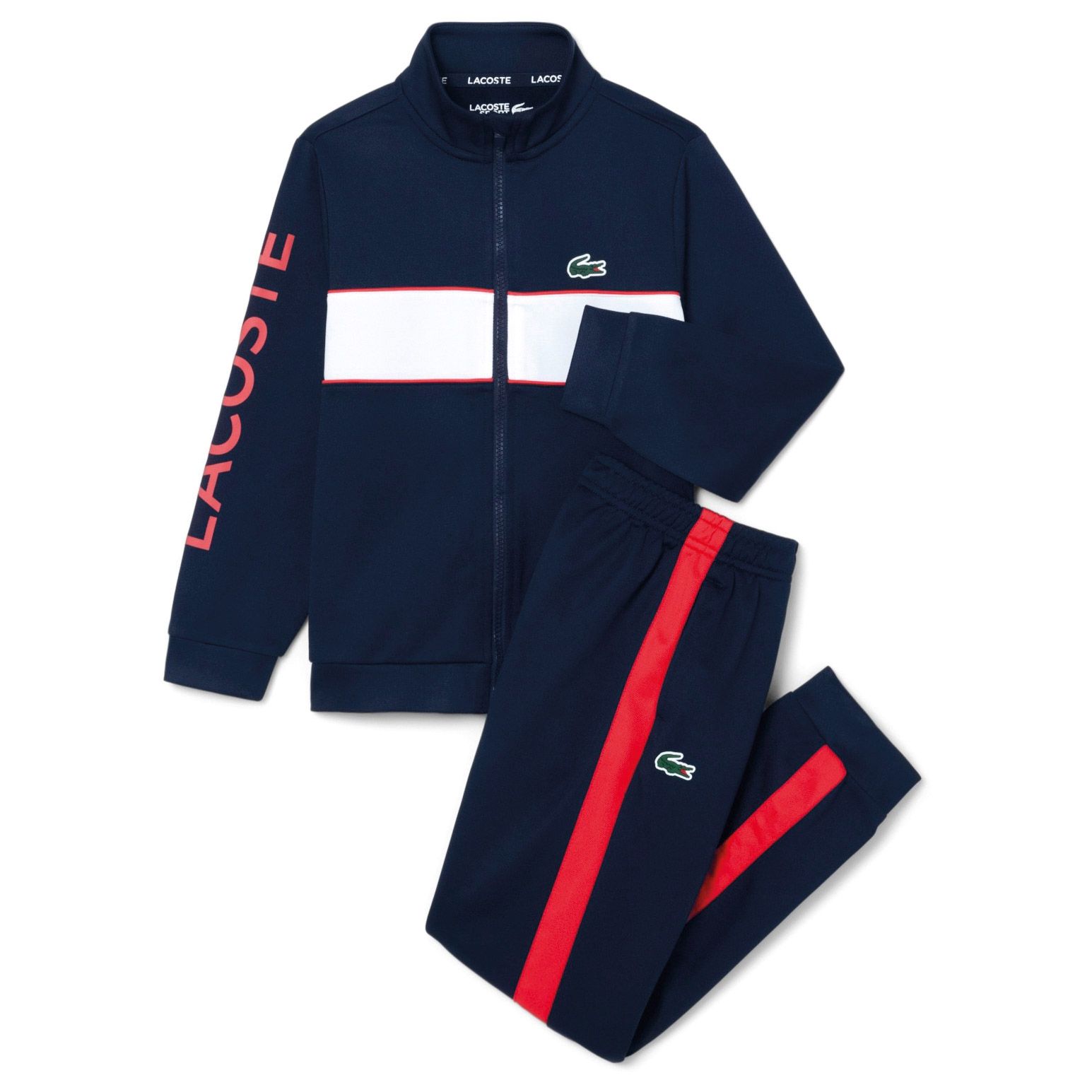 Lacoste Interlock Tracksuit Junior | Plutosport