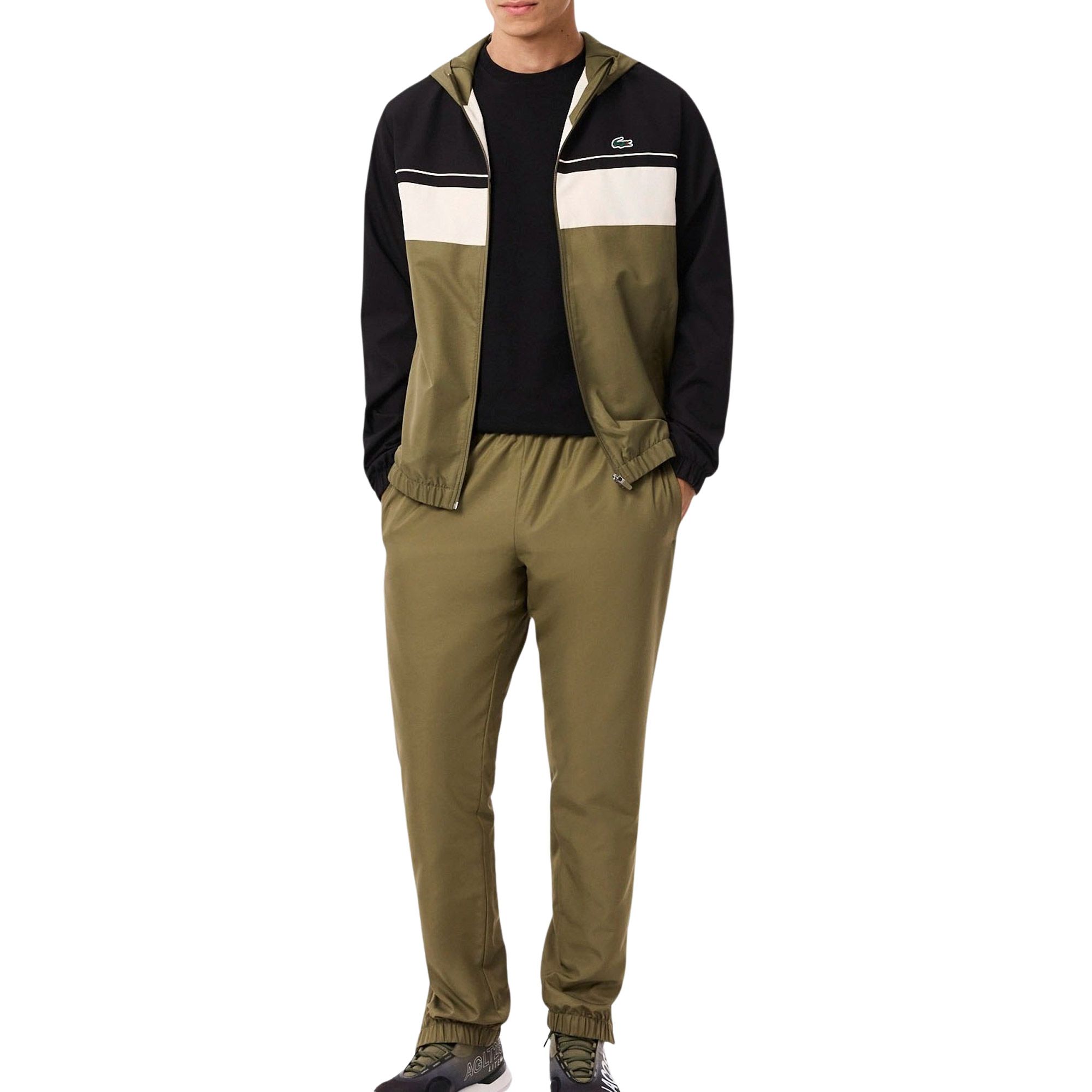 Lacoste Sport Colorblock Hooded Trainingspak Heren