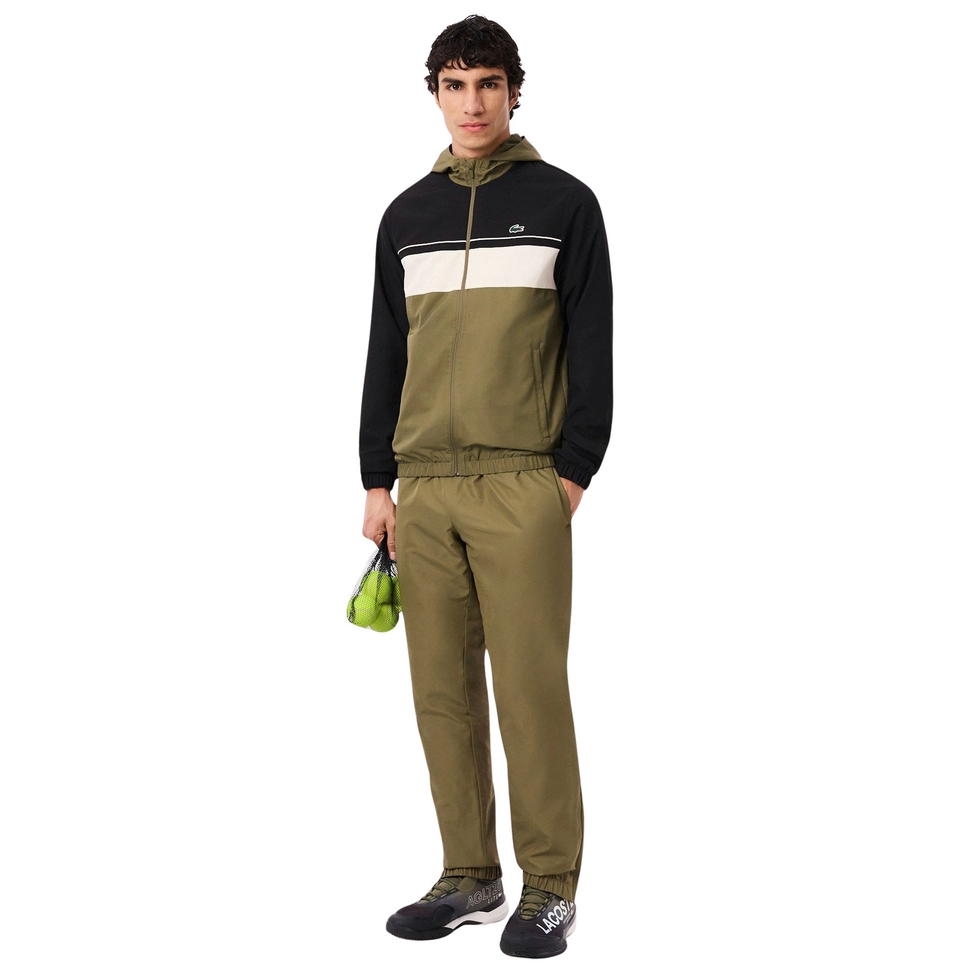 Lacoste Sport Colorblock Hooded Trainingspak Heren