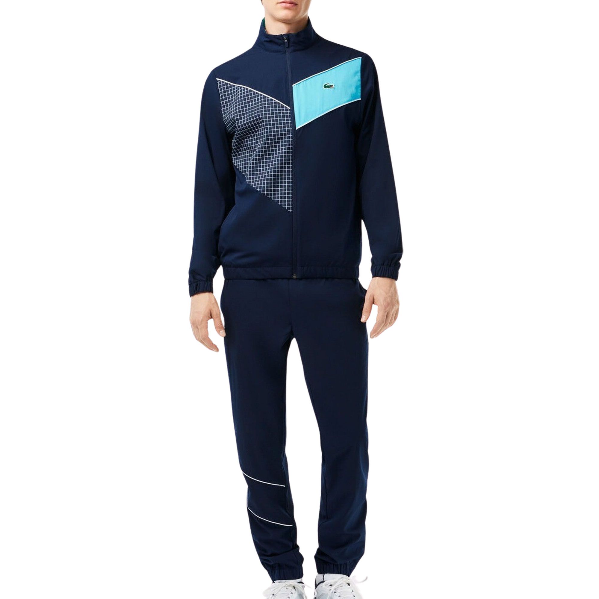 Lacoste Boys Poly Pongee Tracksuit in Black main image 0