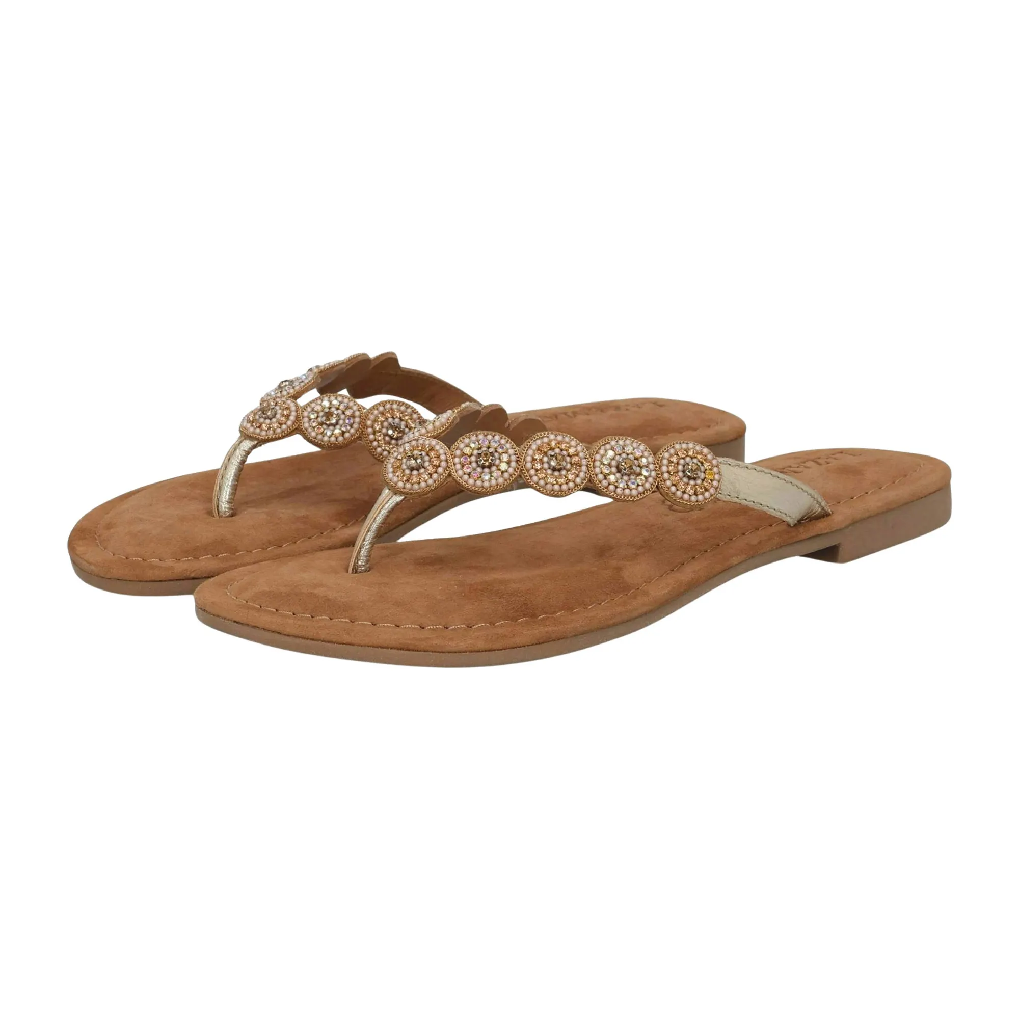Lazamani Beads Small Rounds Teenslippers Dames