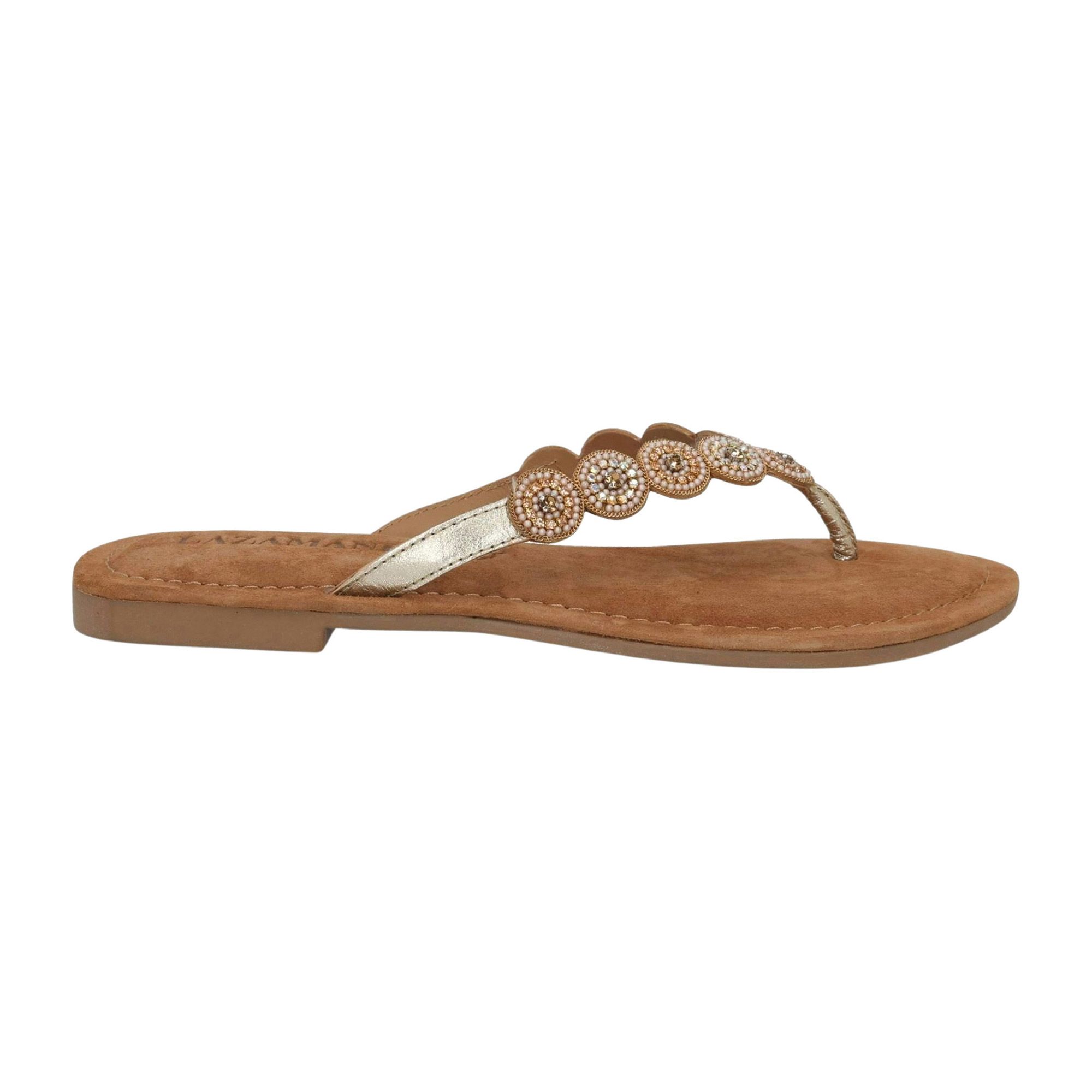 Lazamani Beads Small Rounds Teenslippers Dames