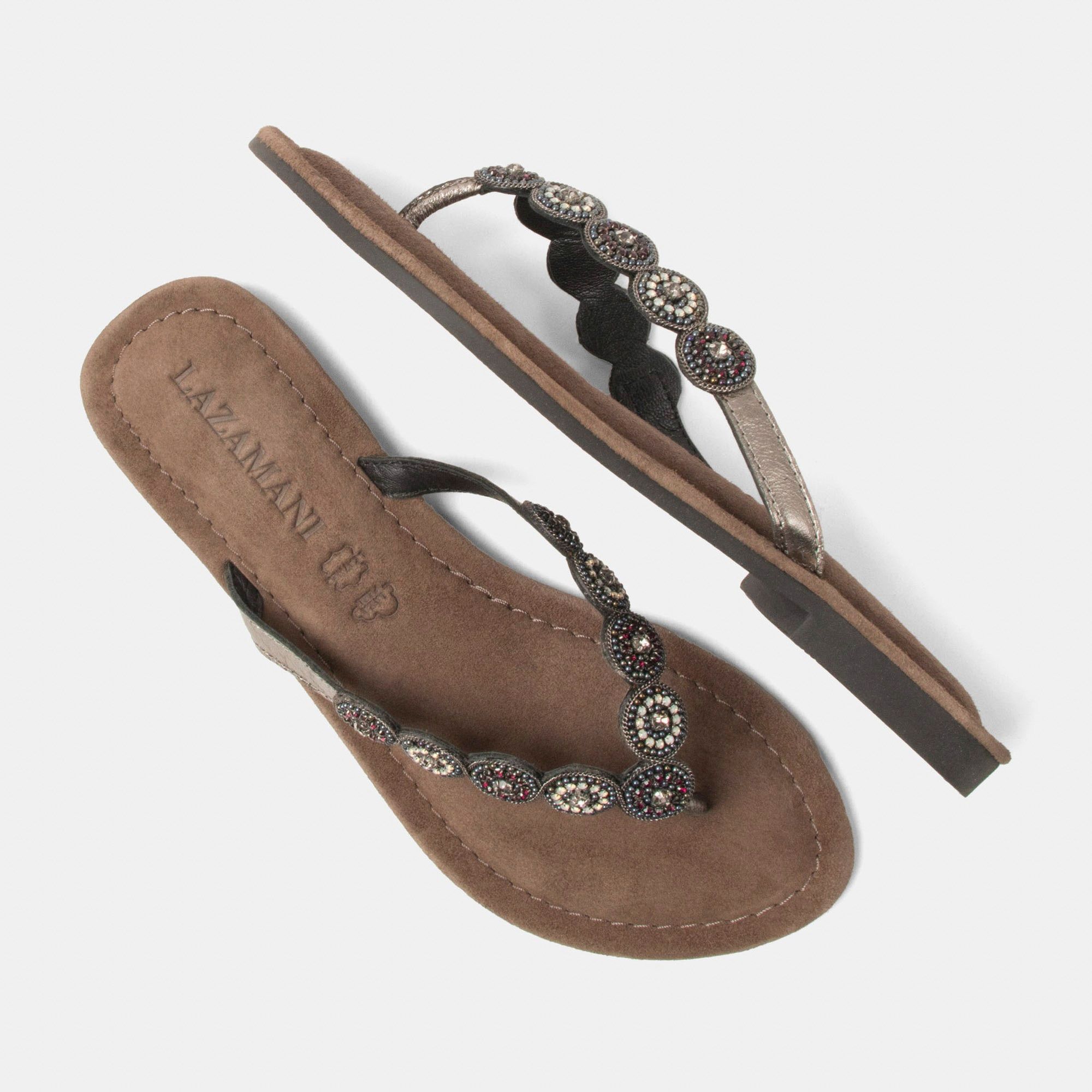 Lazamani Beads Small Rounds Teenslippers Dames