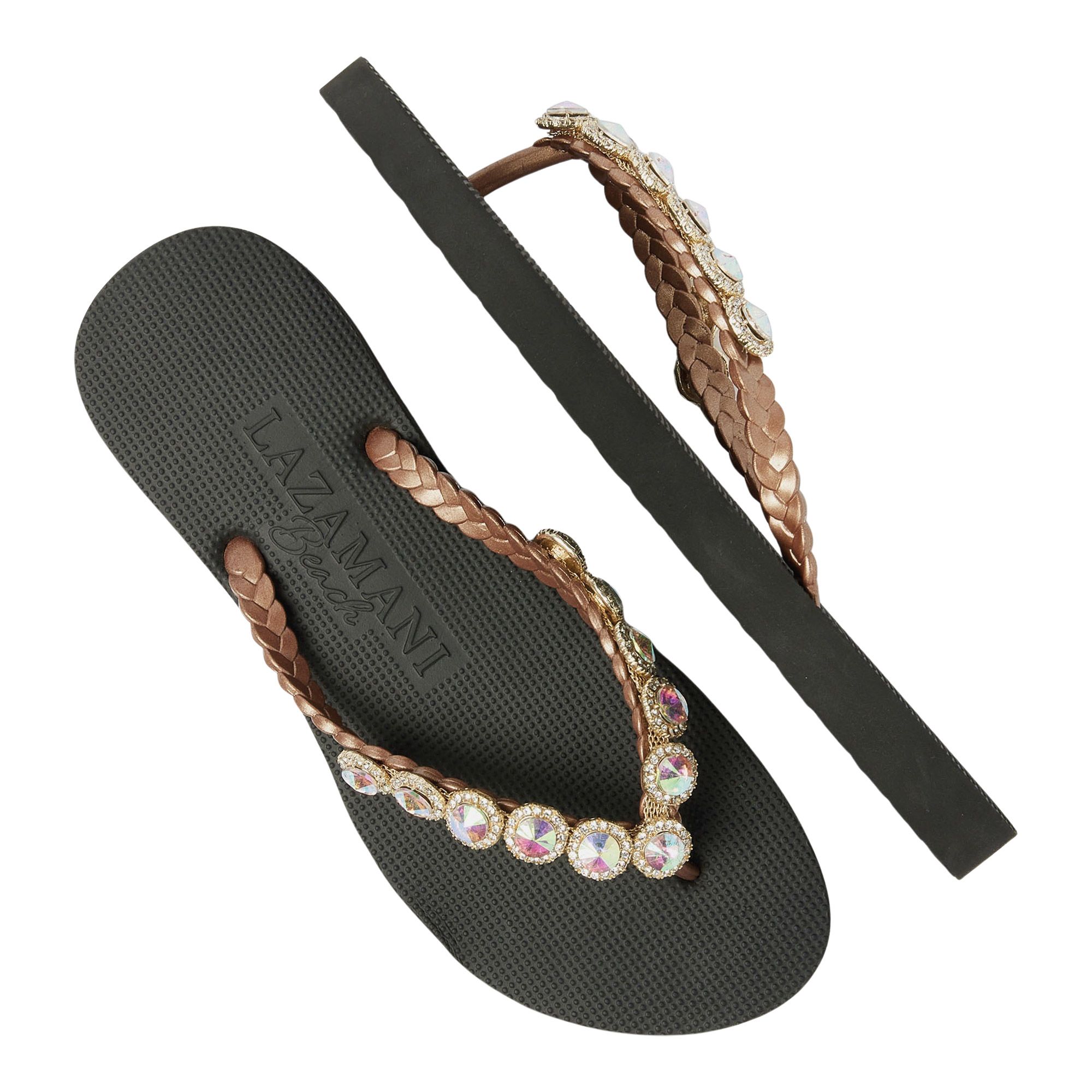 Lazamani Beach Round Stones Teenslippers Dames