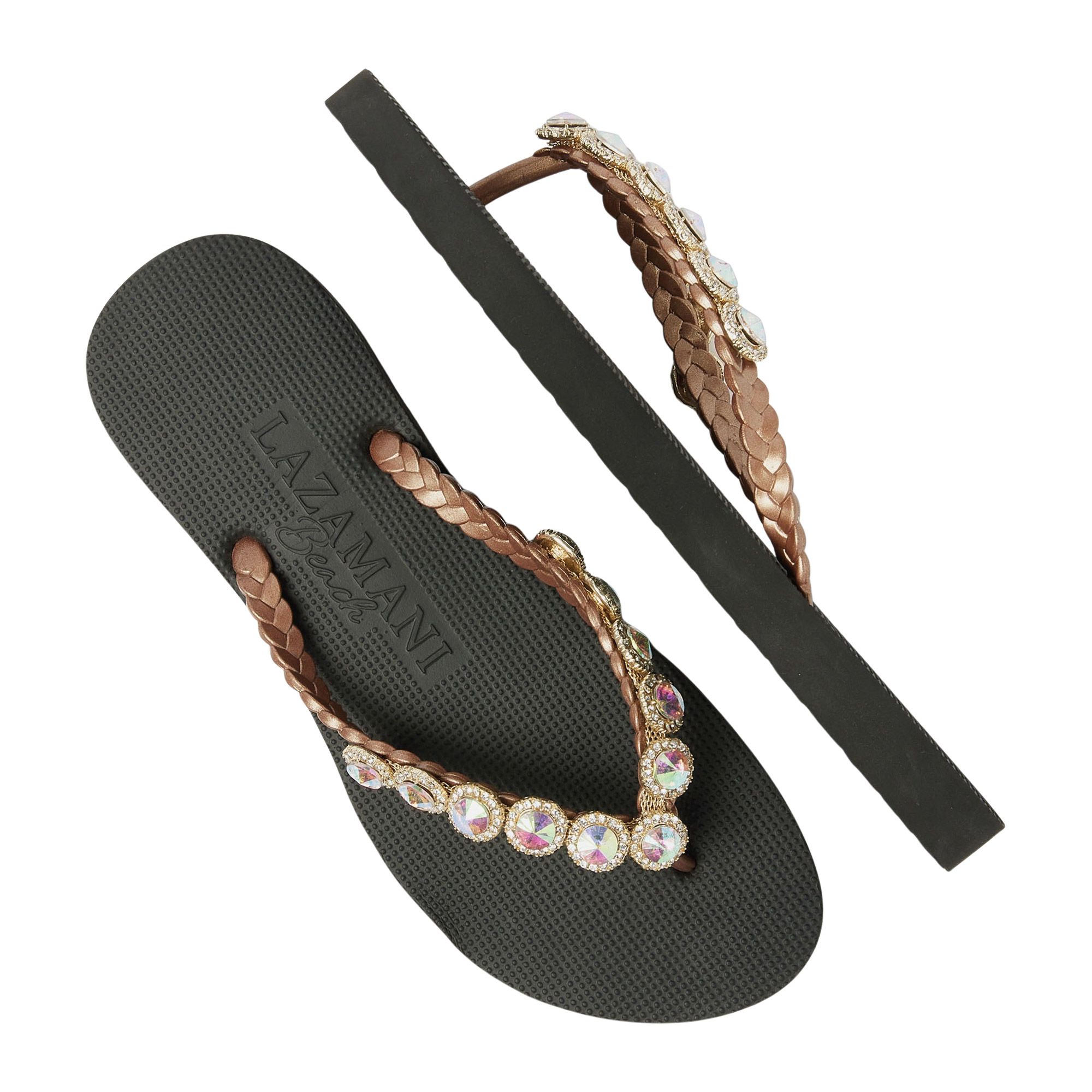 Lazamani Beach Round Stones Teenslippers Dames