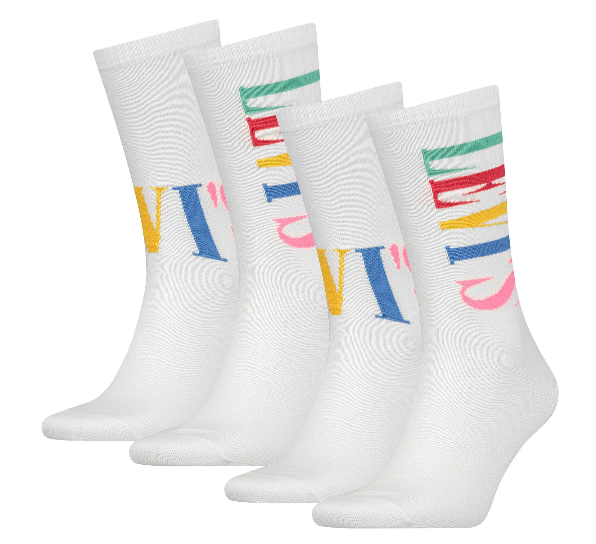 Levi's Regular Cut Tall Logo Sokken (2-pack)