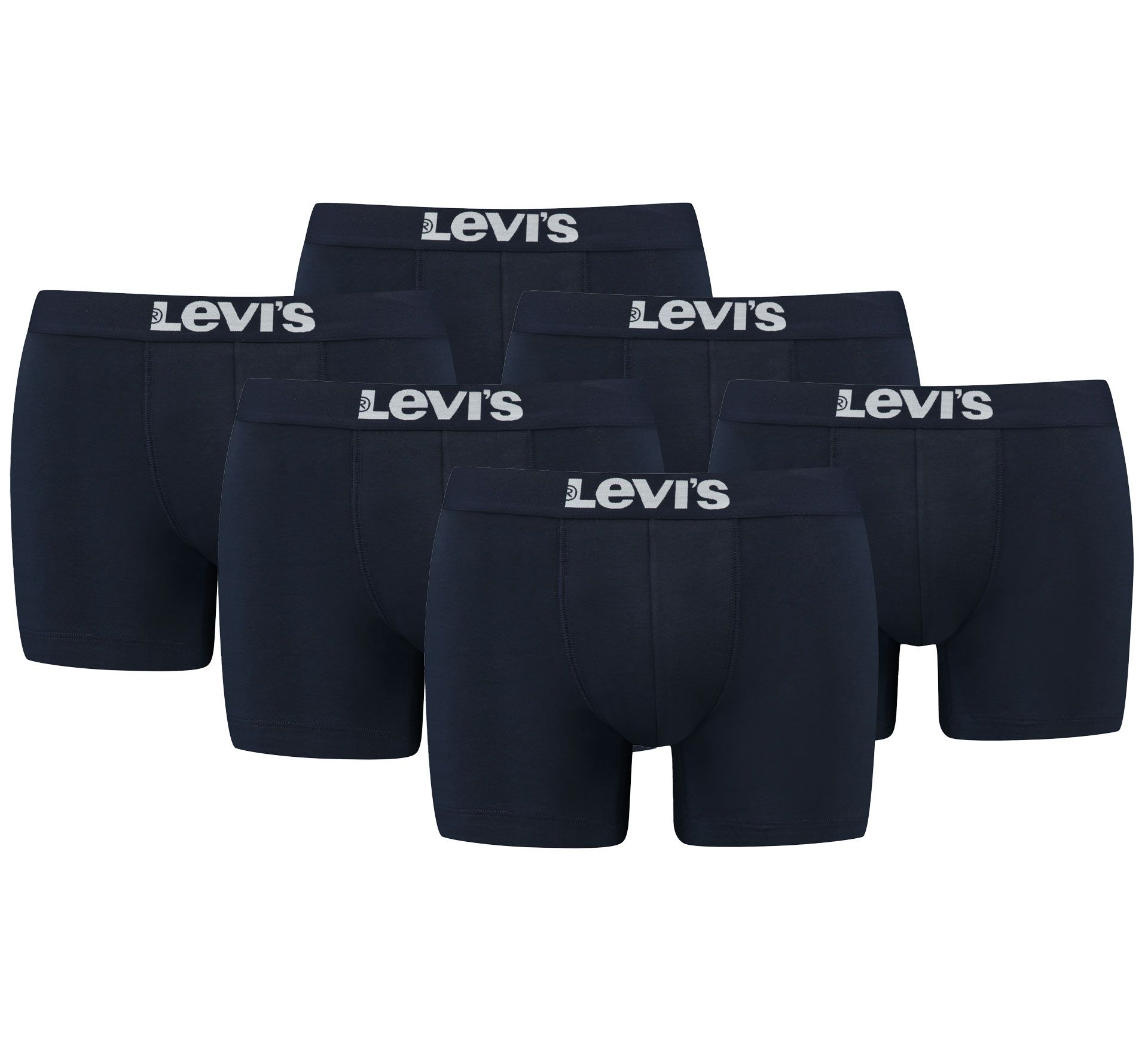 Levi's Solid Basic Boxershorts Heren (6-pack)