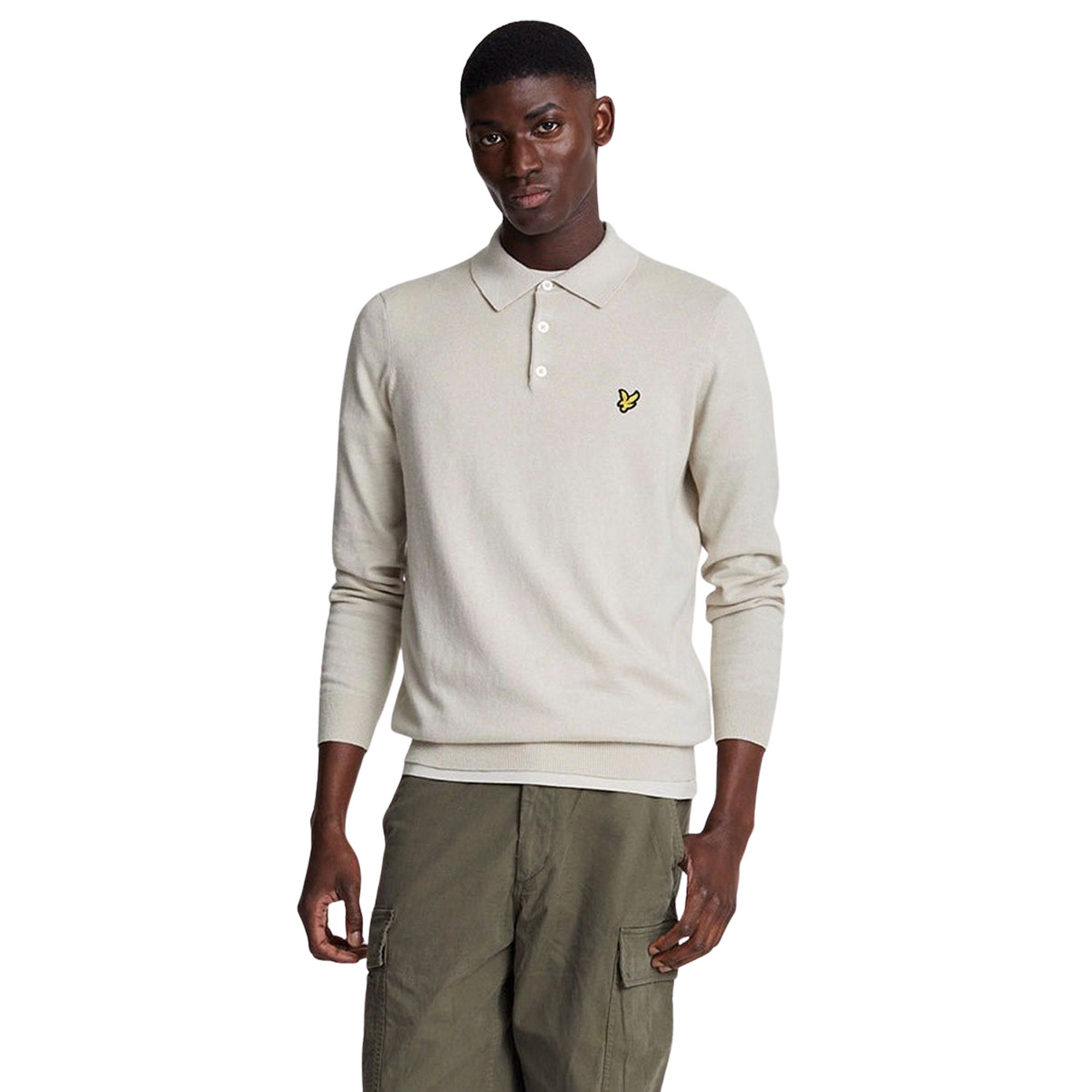 Lyle & Scott Longsleeve Knitted Polo Heren