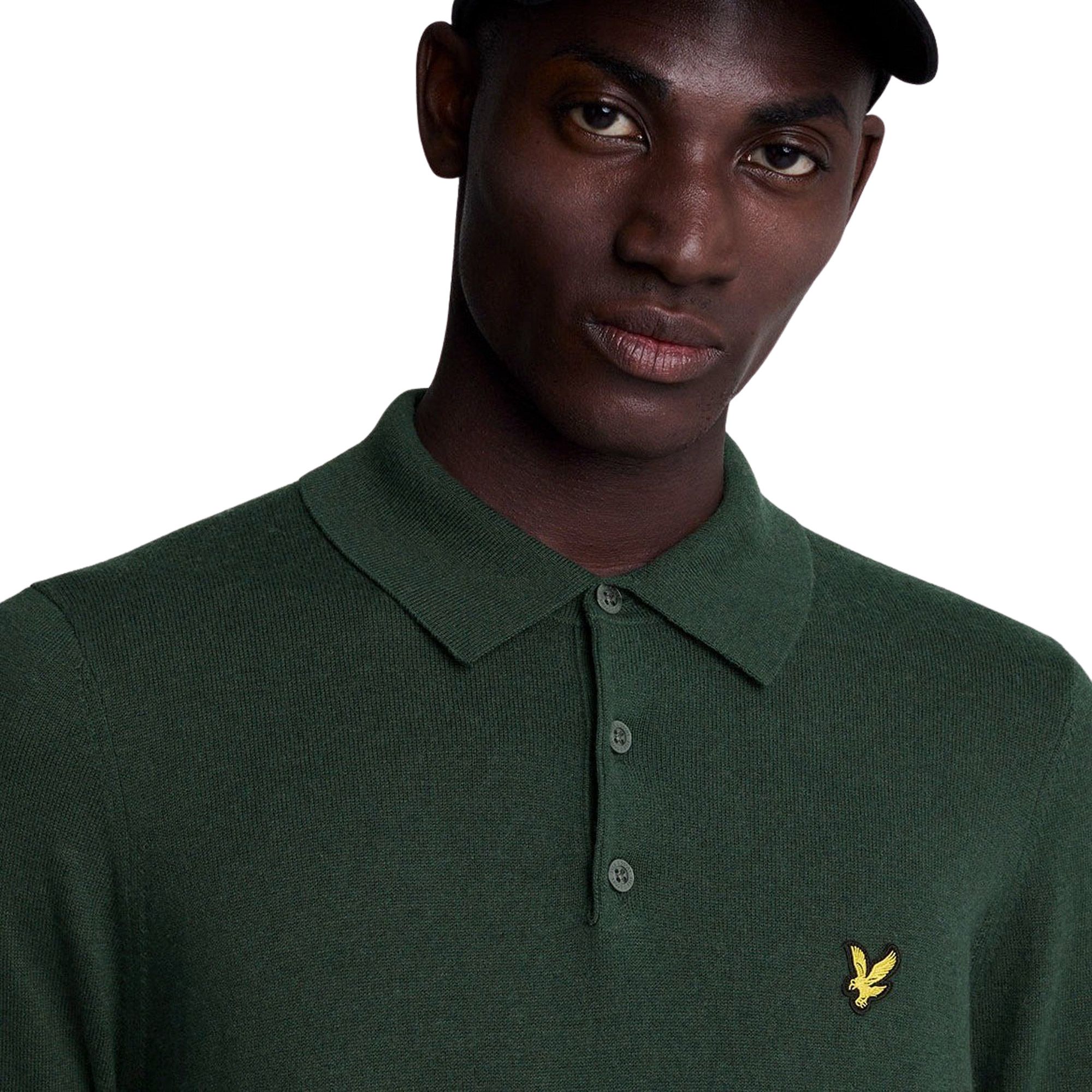 Lyle & Scott Longsleeve Knitted Polo Heren