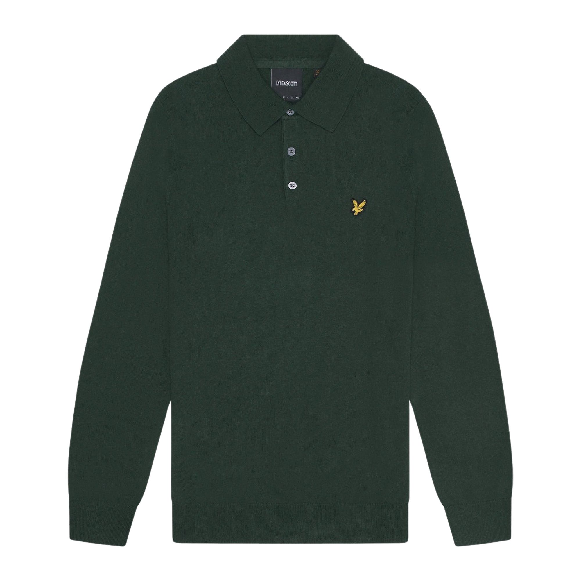Lyle & Scott Longsleeve Knitted Polo Heren