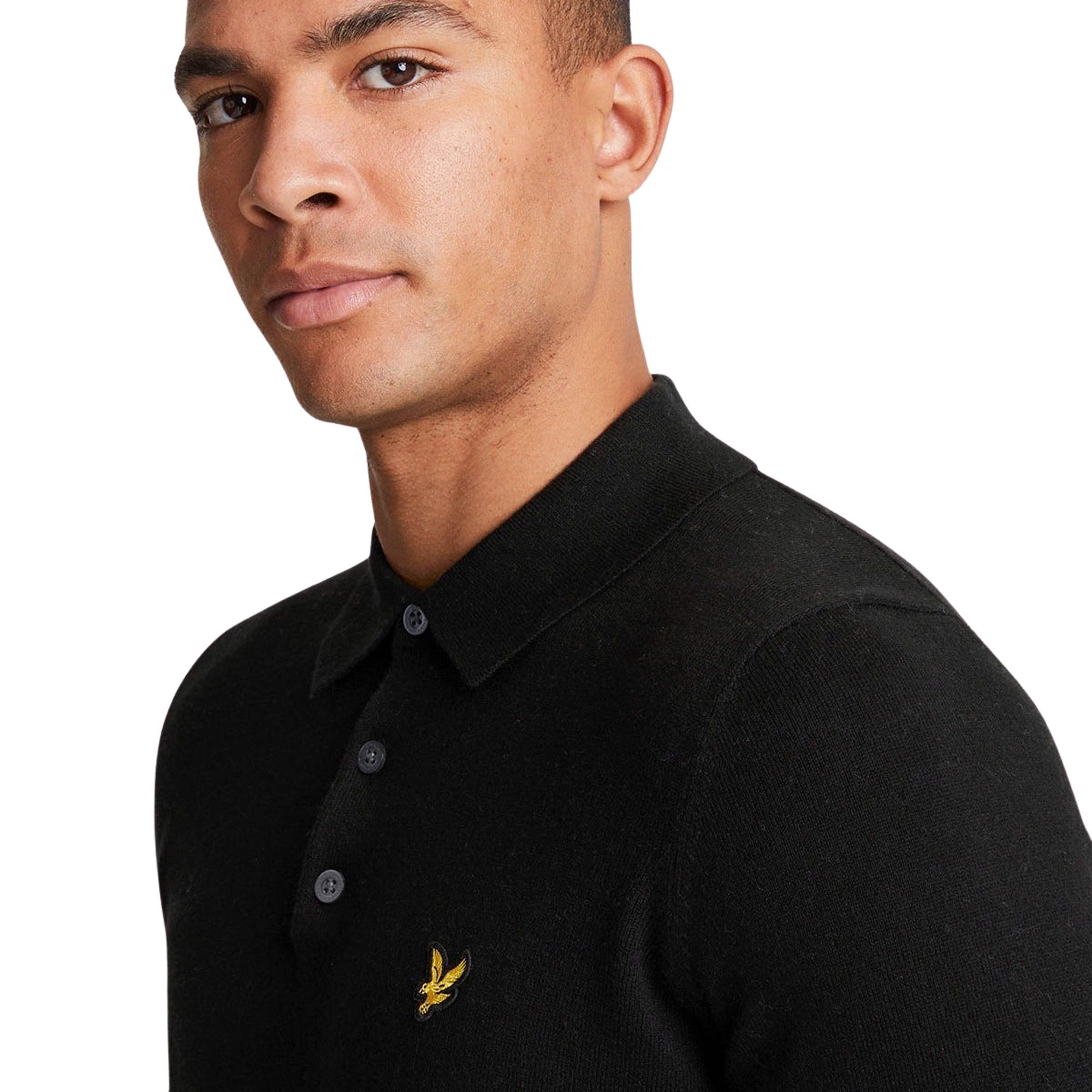 Lyle & Scott Longsleeve Knitted Polo Heren