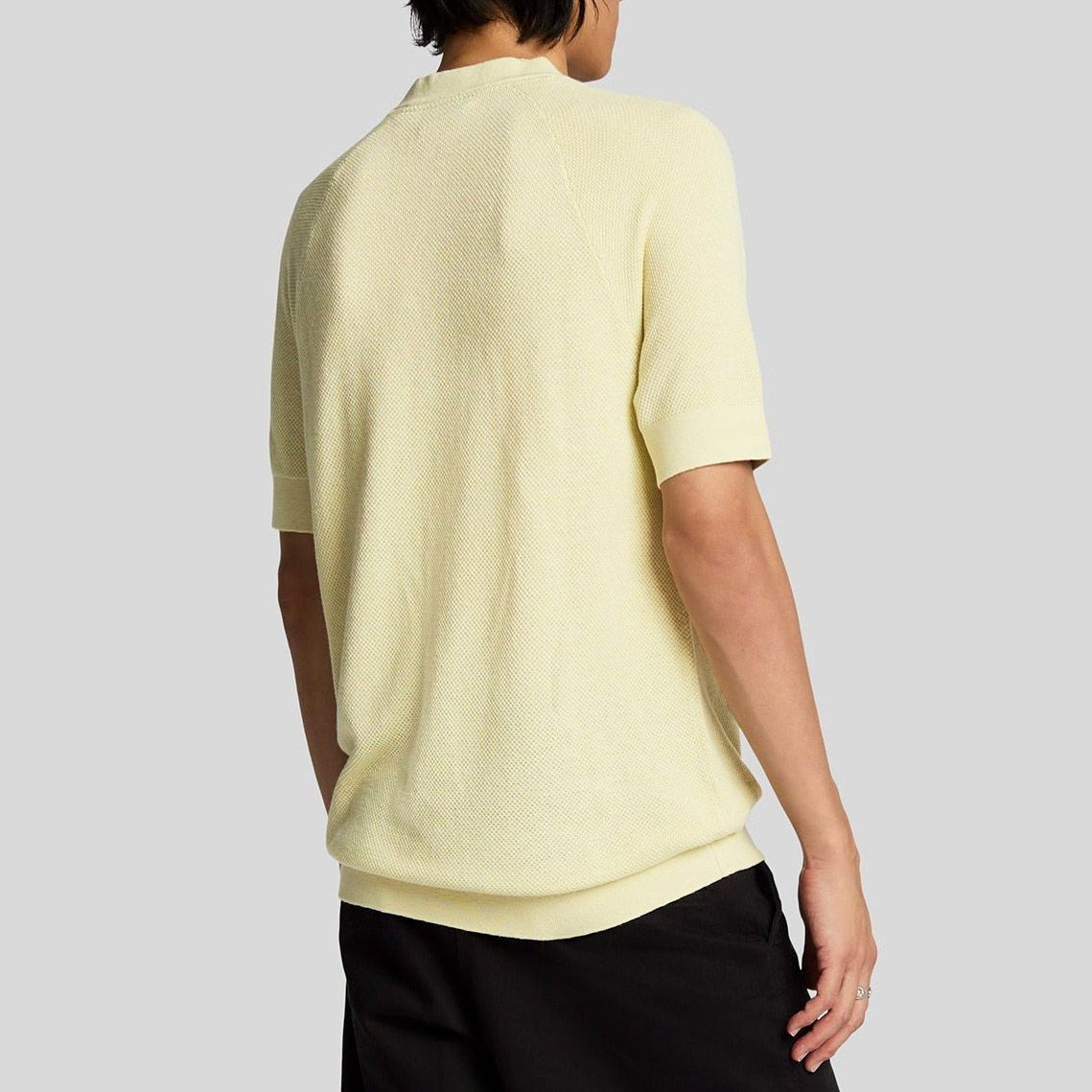 Lyle & Scott Linnen Blend Knitted T-shirt Heren