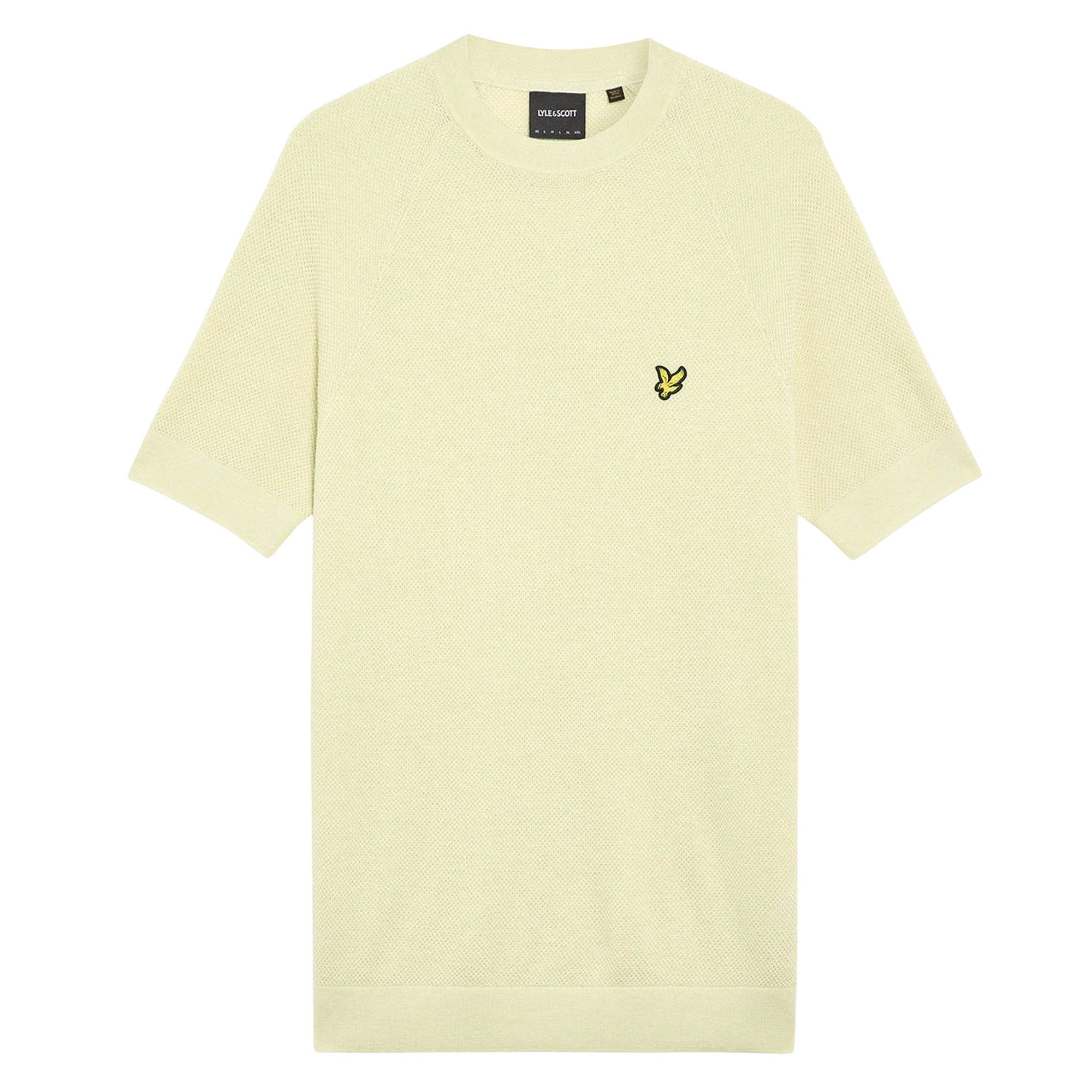 Lyle & Scott Linnen Blend Knitted T-shirt Heren