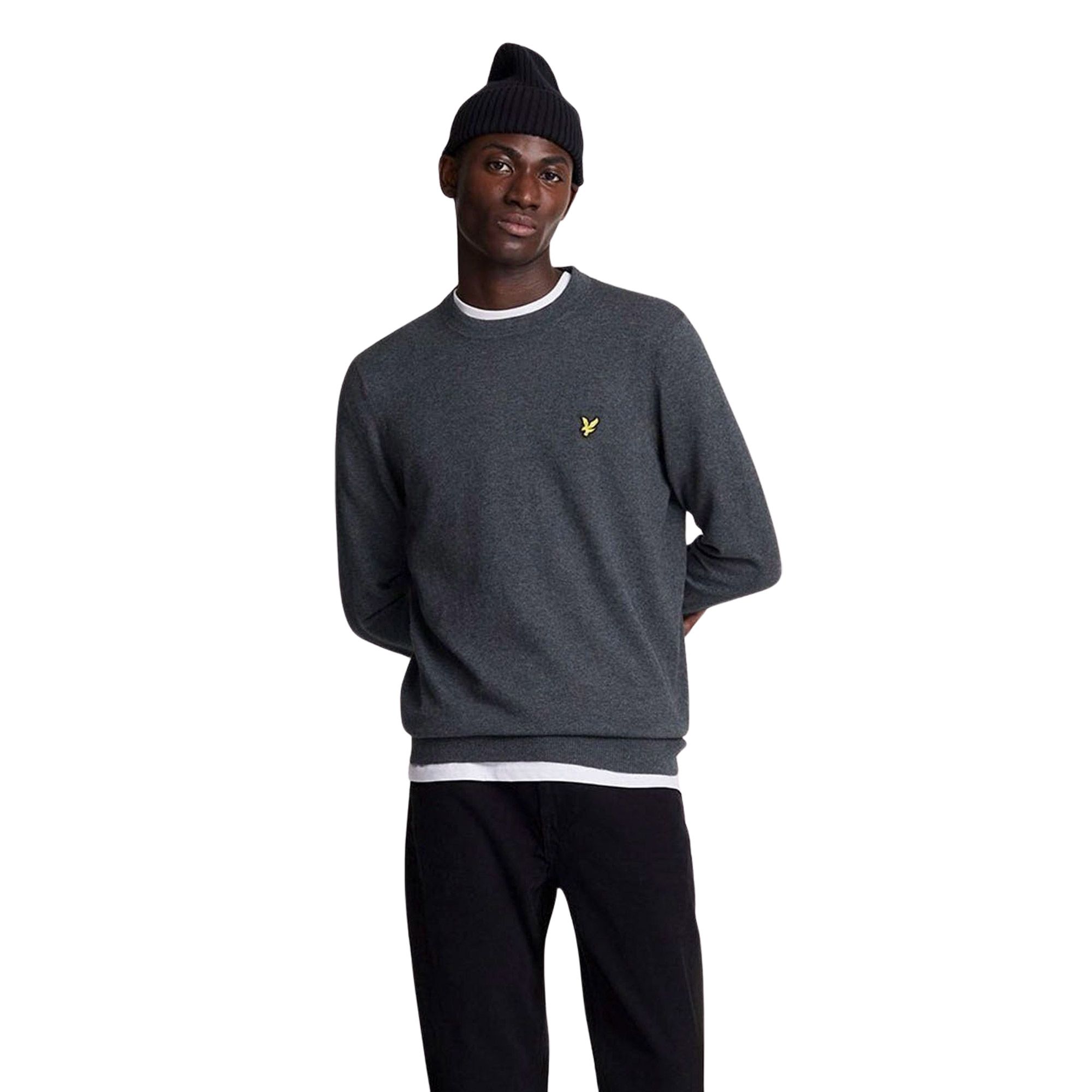 Lyle & Scott Cotton Merino Crewneck Sweater Heren