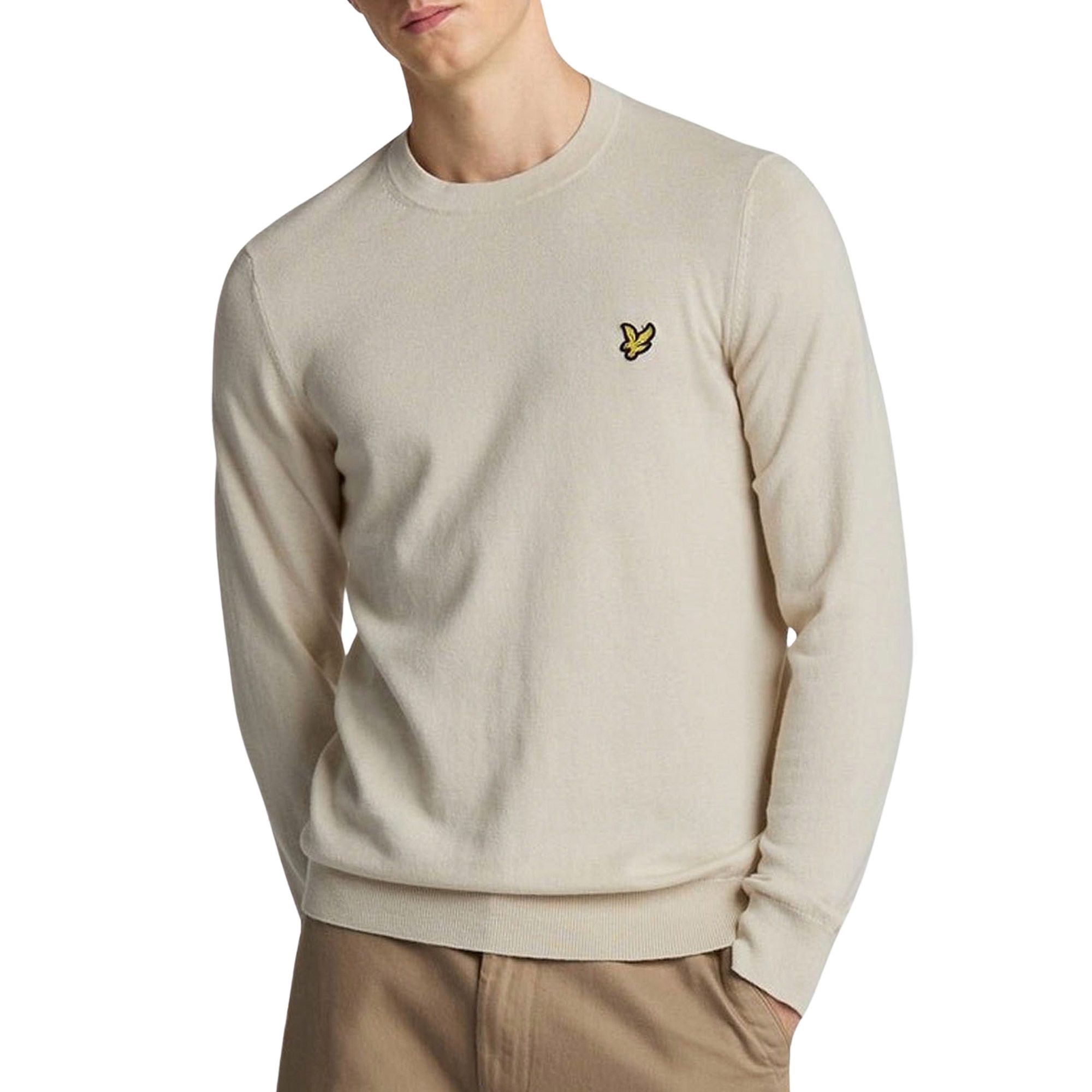 Lyle & Scott Cotton Merino Crewneck Sweater Heren