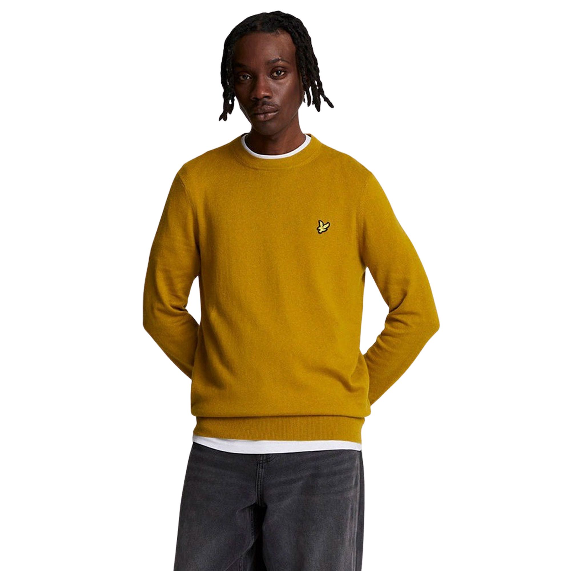 Lyle & Scott Cotton Merino Crewneck Sweater Heren