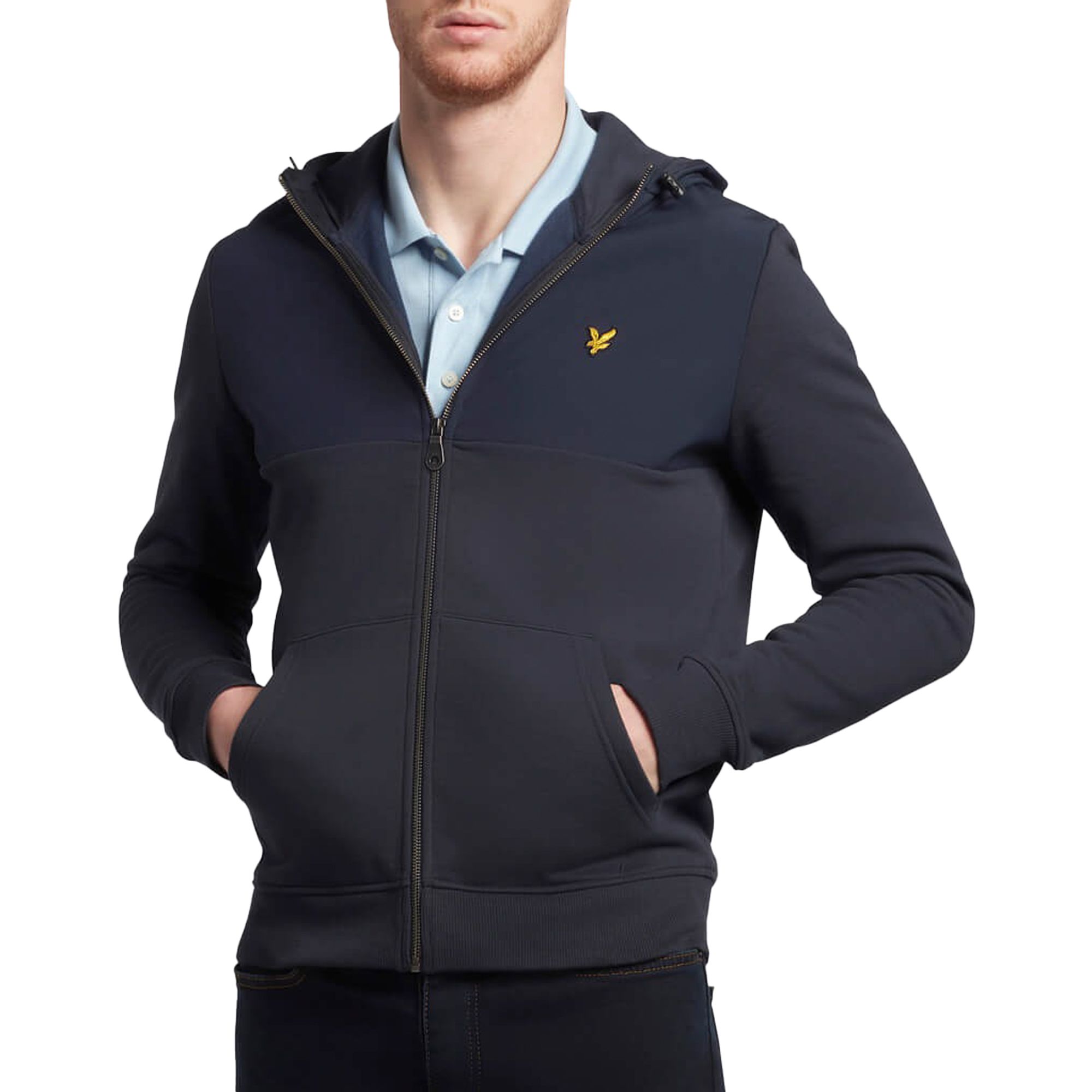 Lyle & Scott Softshell Jersey Zip Hoodie Sweatvest Heren