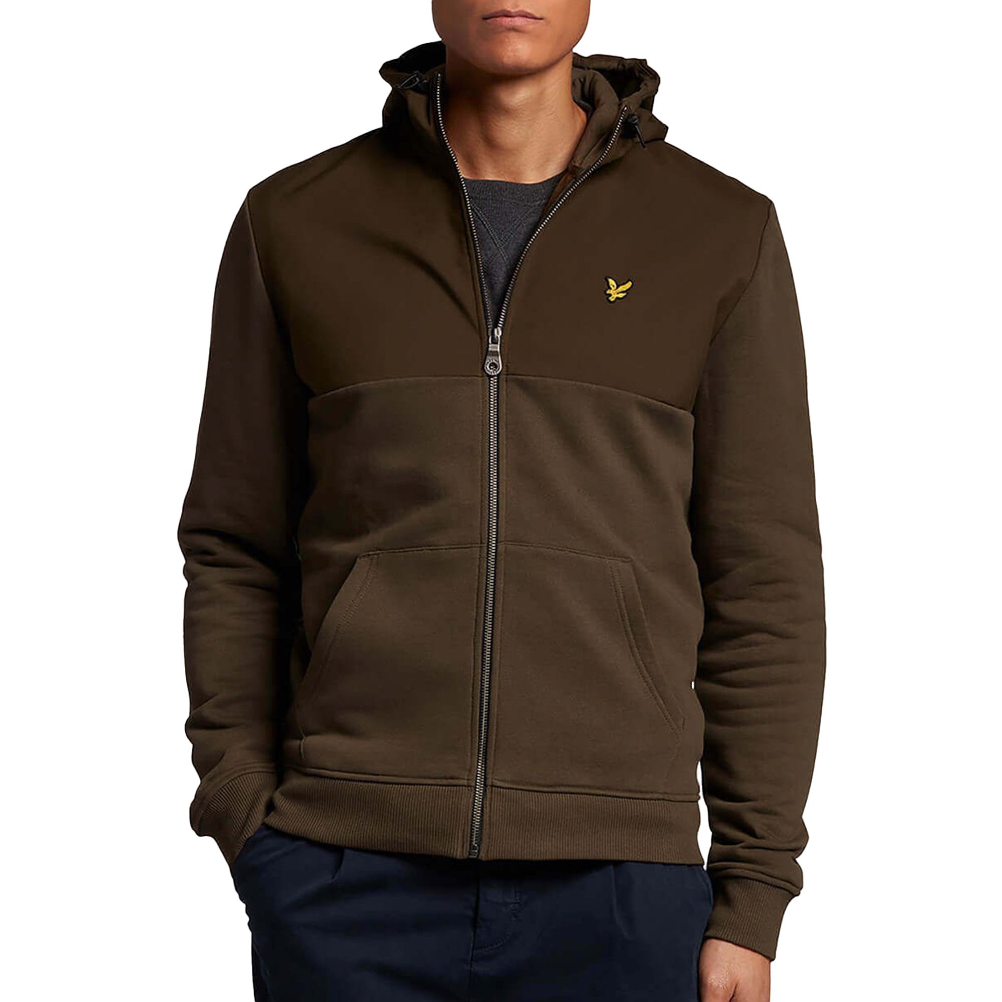 Lyle & Scott Softshell Jersey Zip Hoodie Sweatvest Heren