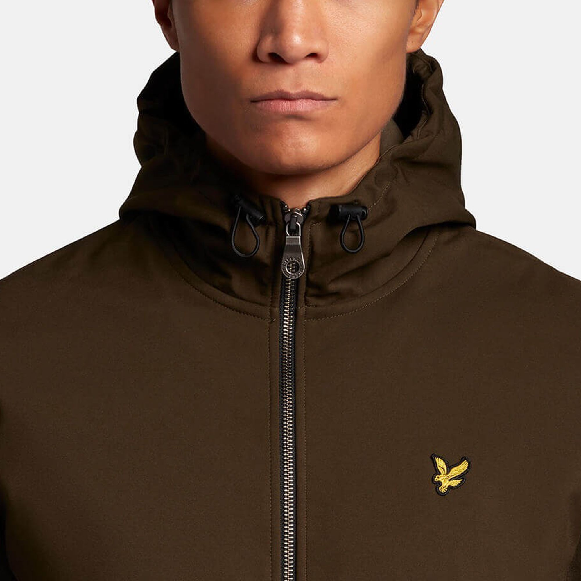 Lyle & Scott Softshell Jersey Zip Hoodie Sweatvest Heren