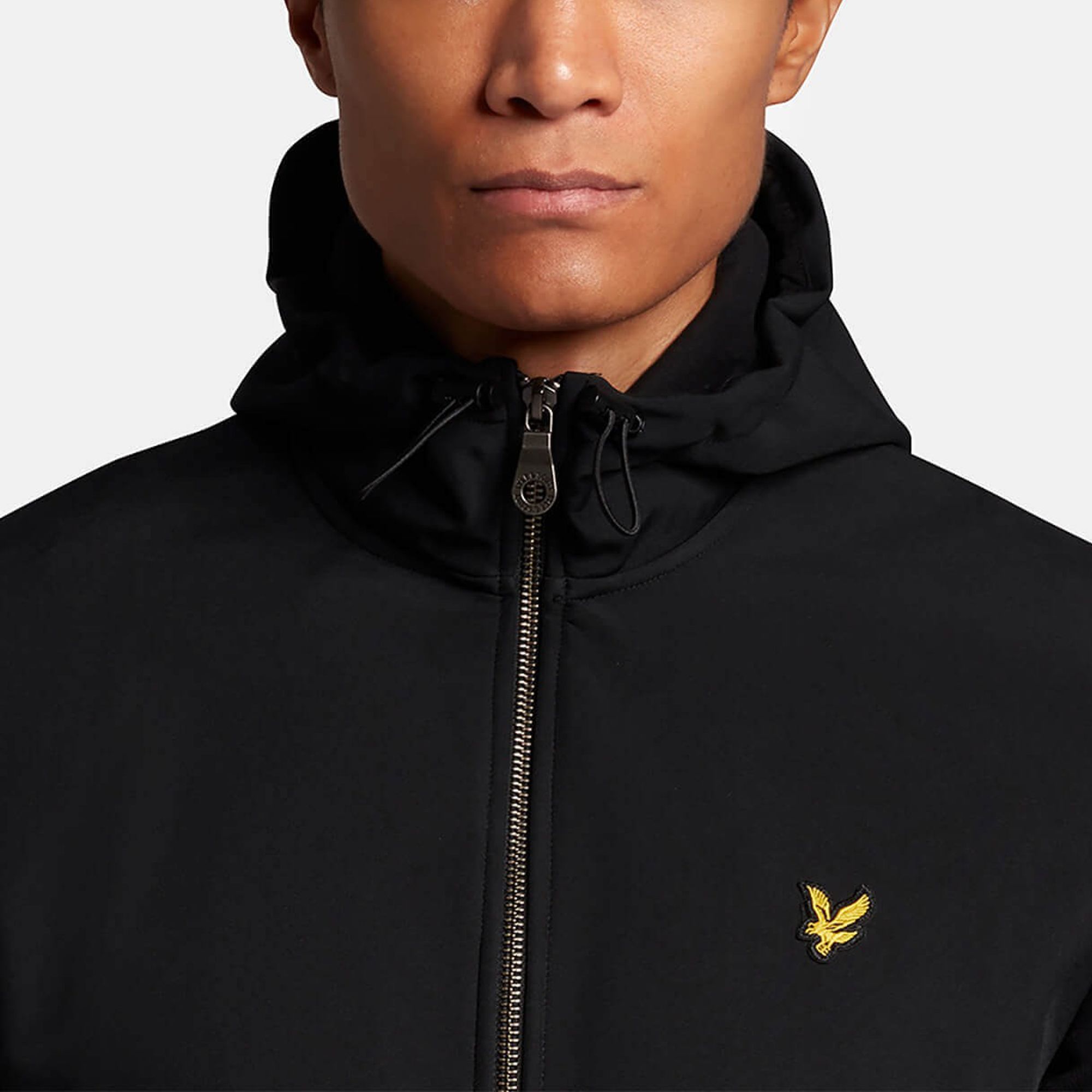 Lyle & Scott Softshell Jersey Zip Hoodie Sweatvest Heren