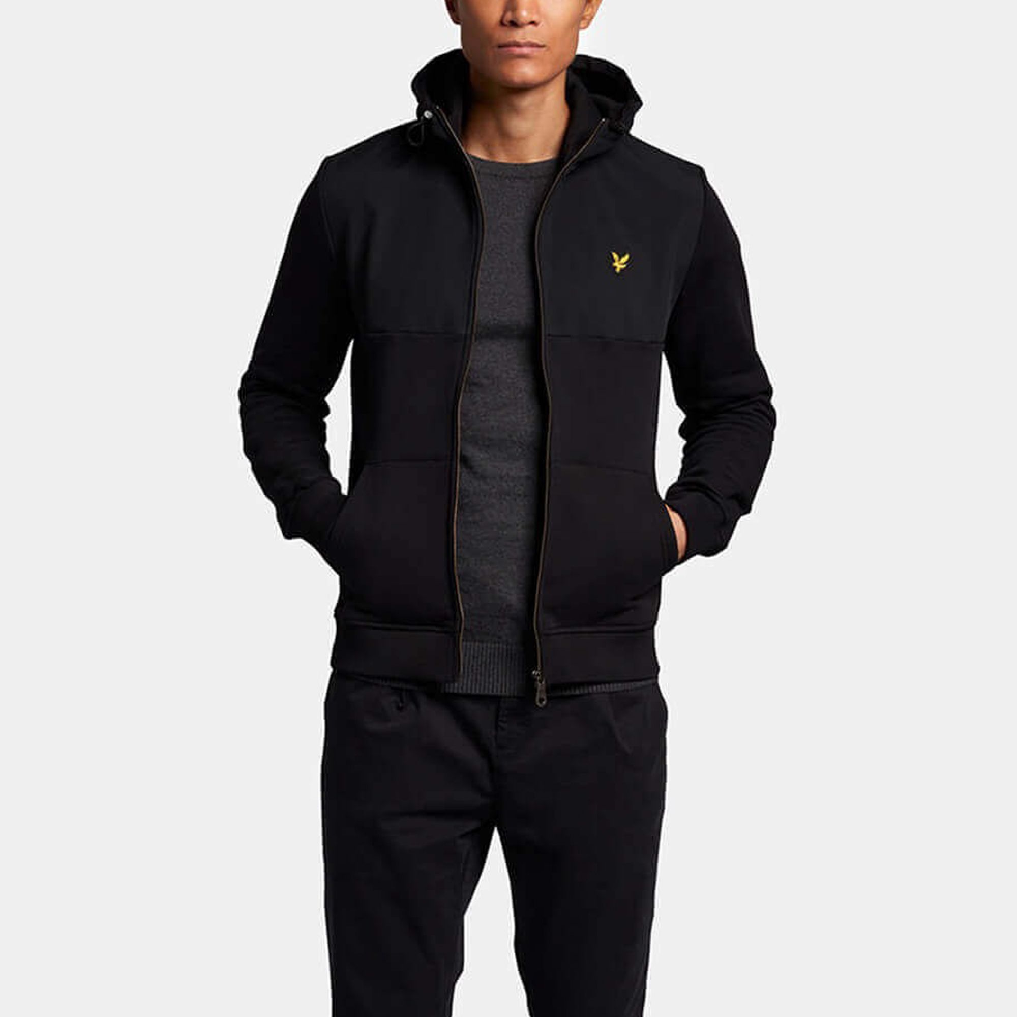 Lyle & Scott Softshell Jersey Zip Hoodie Sweatvest Heren