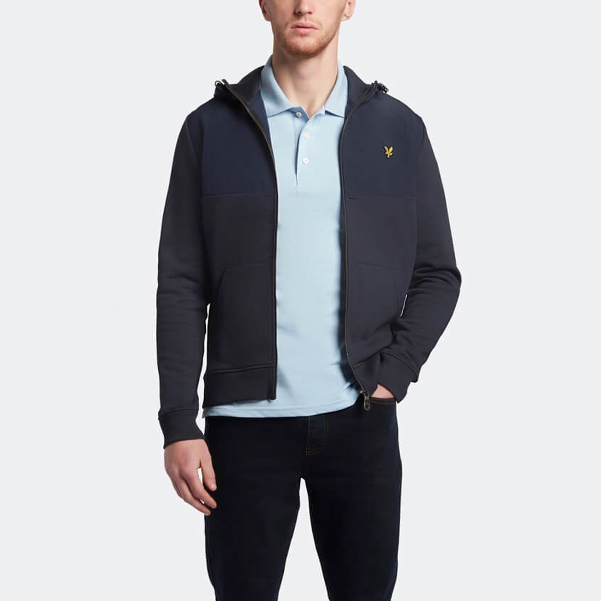 Lyle & Scott Softshell Jersey Zip Hoodie Sweatvest Heren