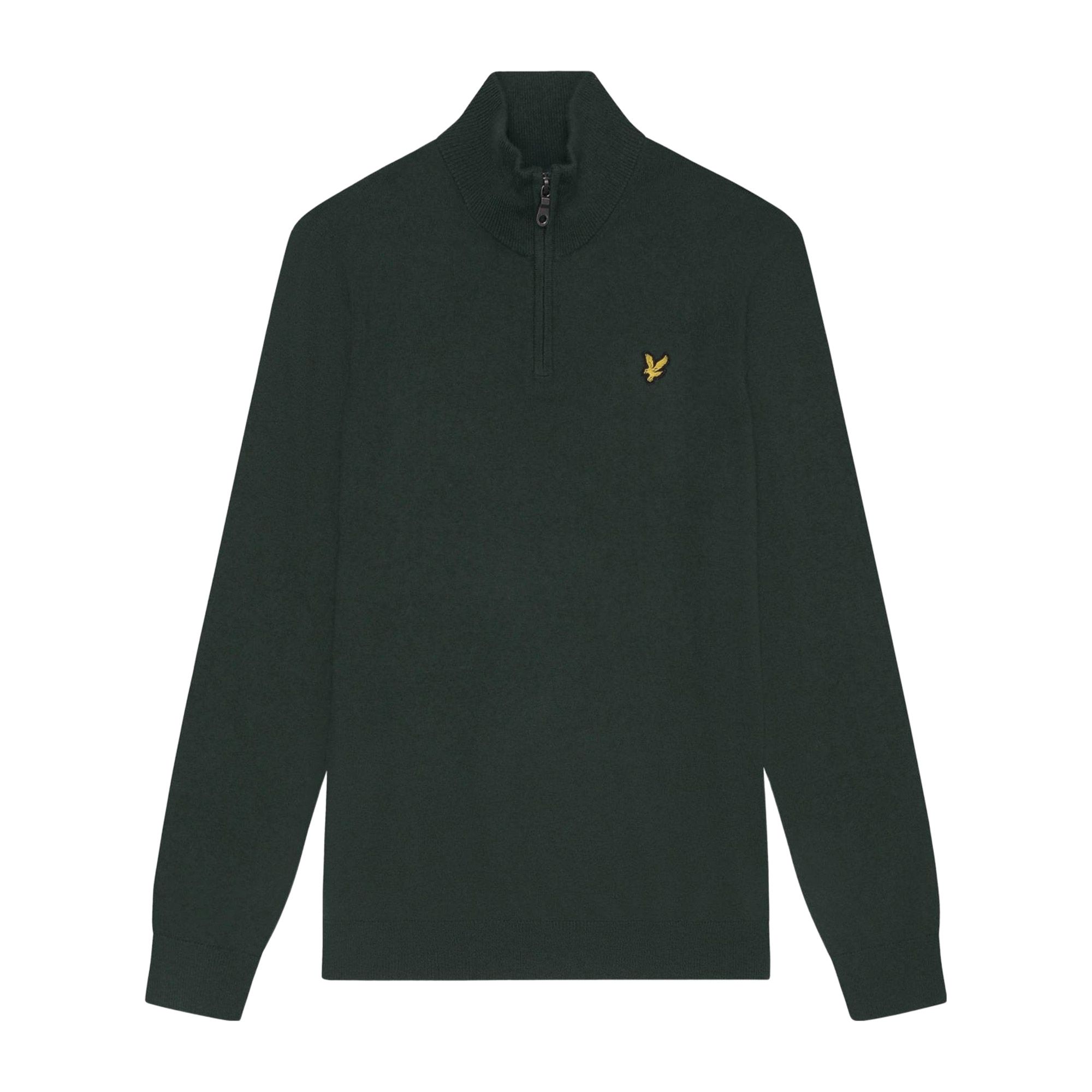 Lyle & Scott Cotton Merino Half Zip Sweater Heren