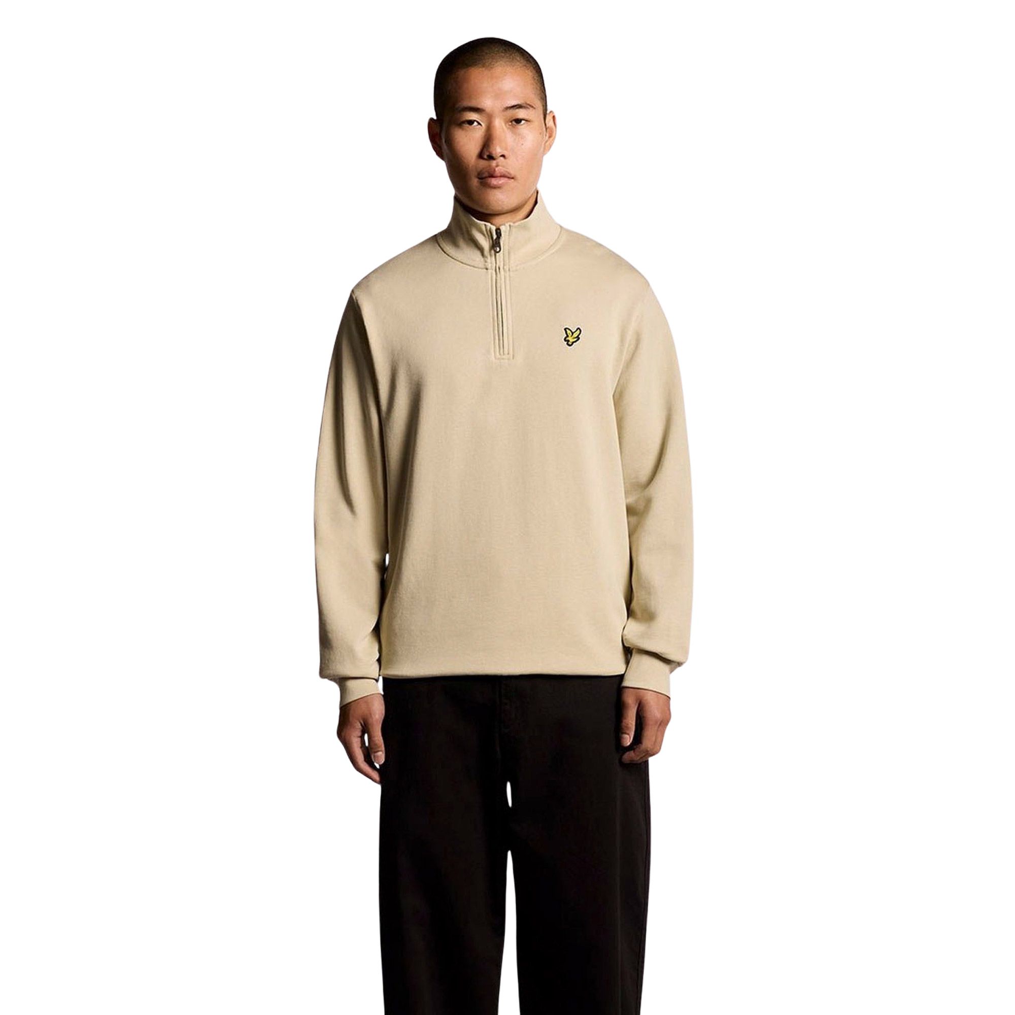 Lyle & Scott Loopback Half Zip Sweater Heren
