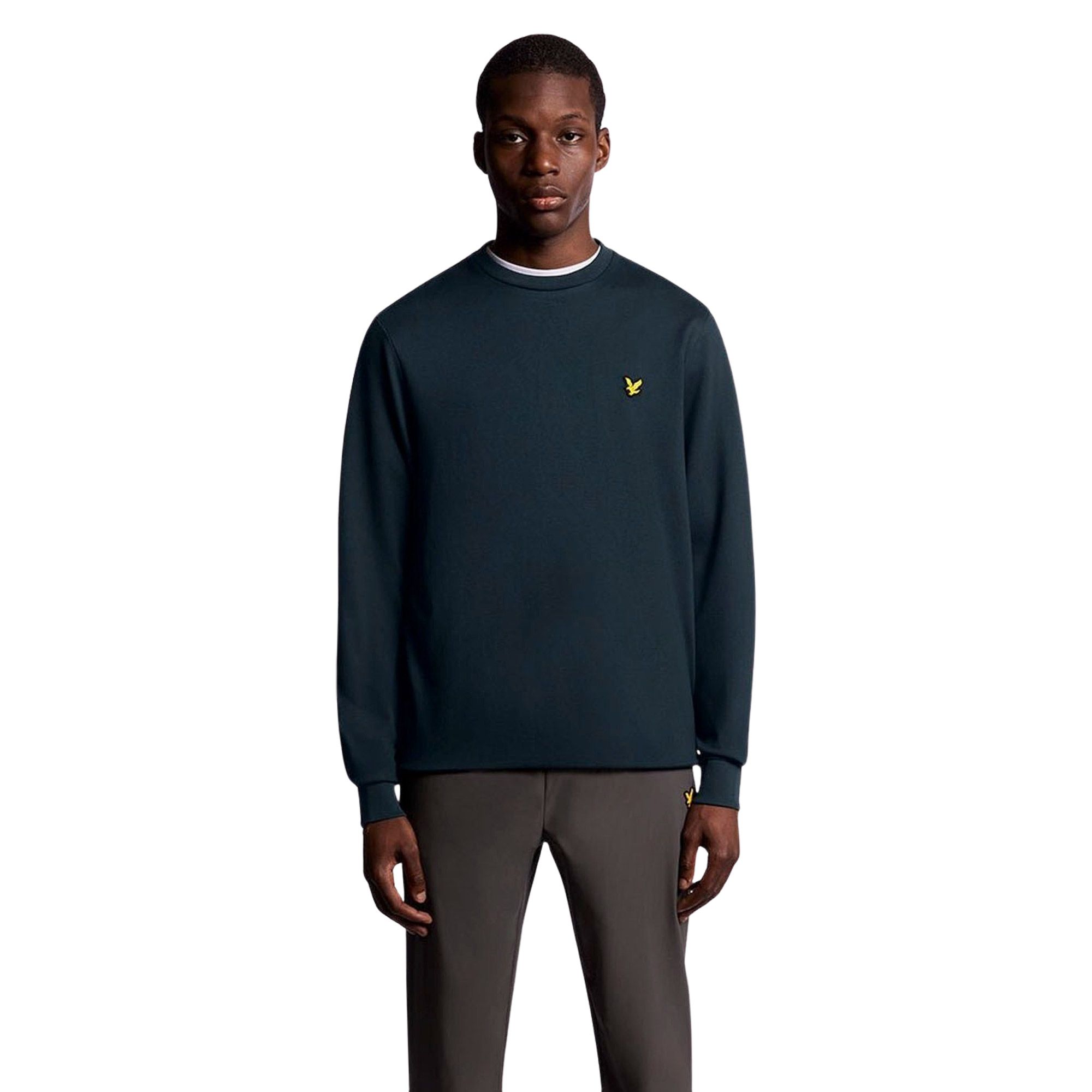 Lyle & Scott Crew Neck Fly Fleece Sweater Heren