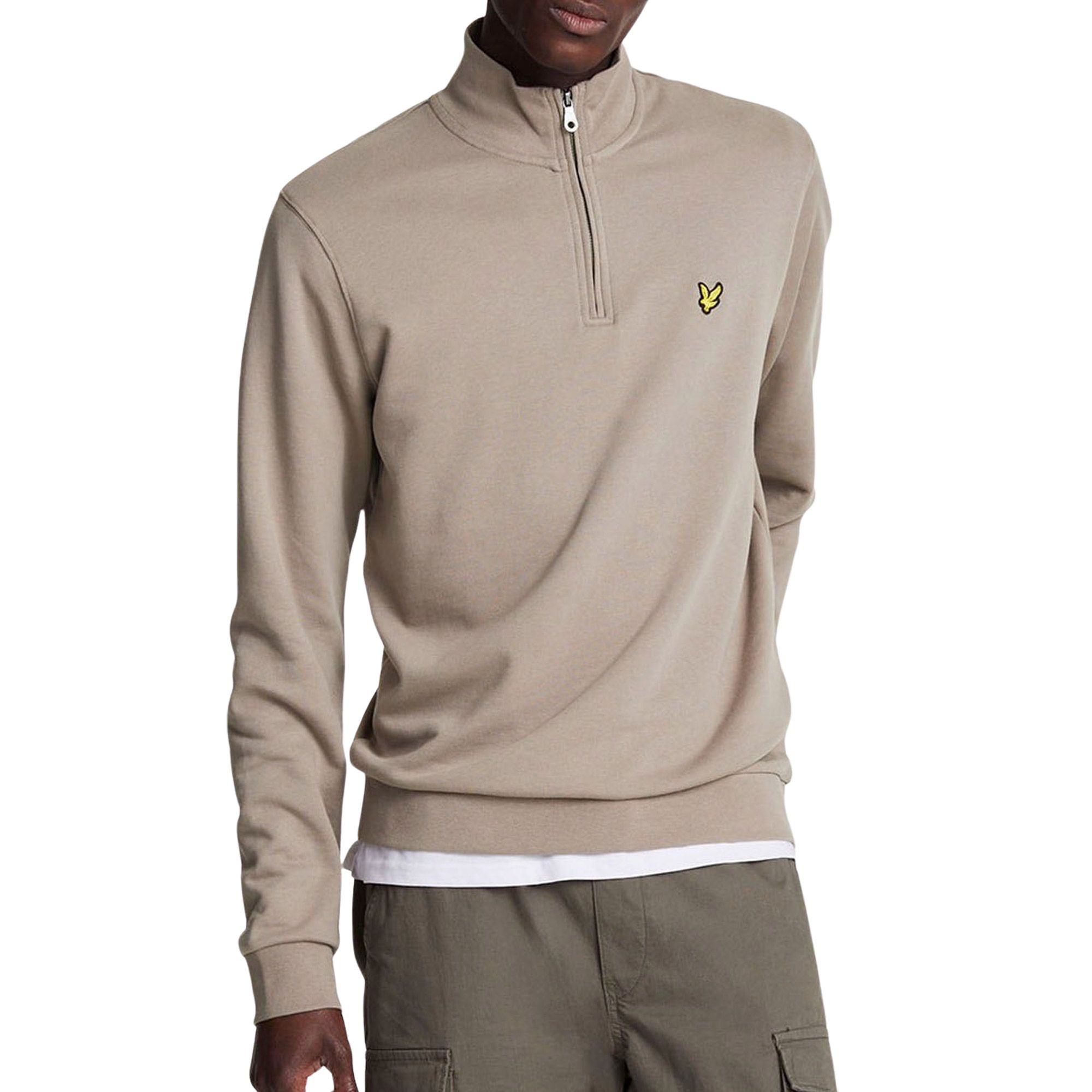 Lyle & Scott Cotton Merino 1/4 Zip Sweater Heren