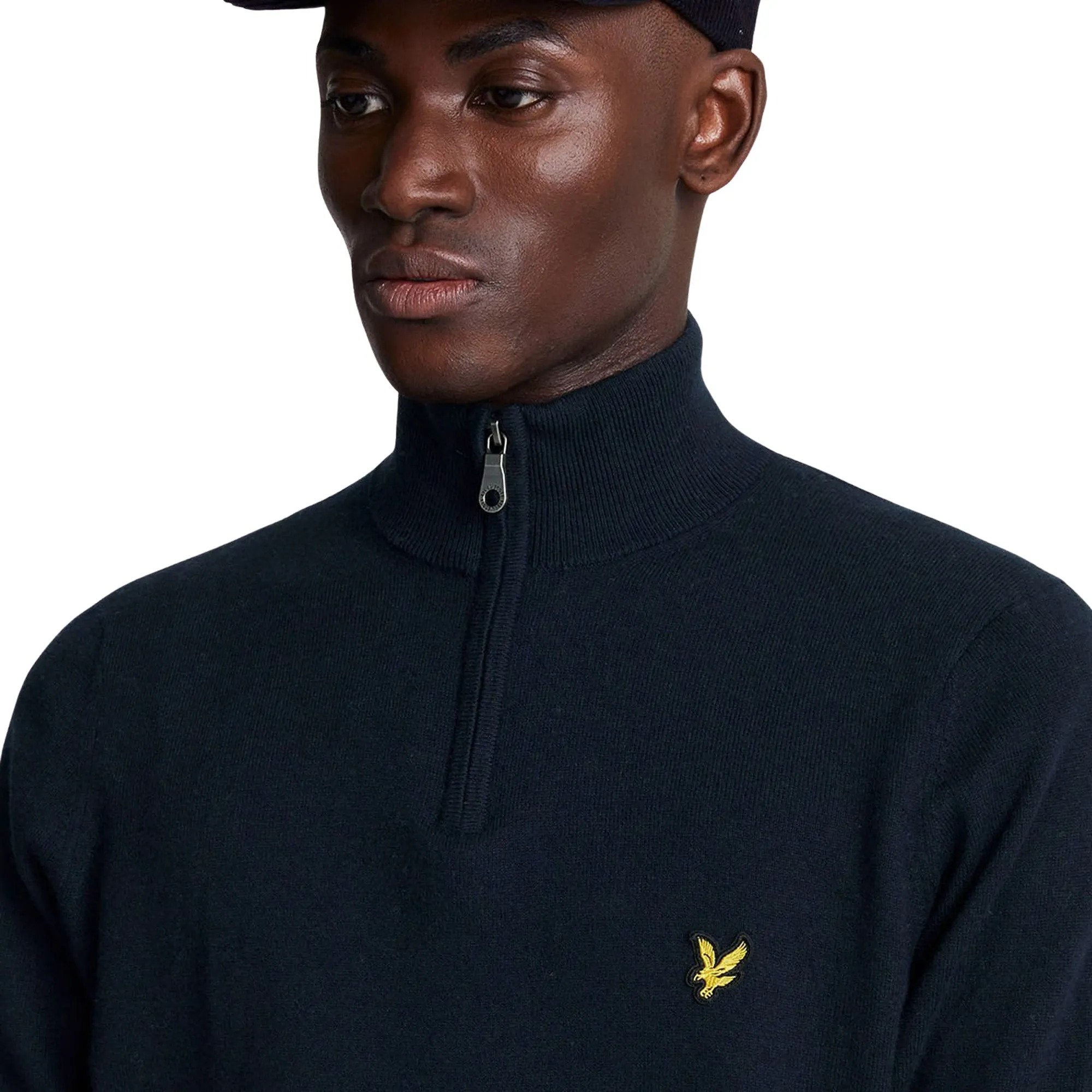 Lyle & Scott Cotton Merino 1/4 Zip Sweater Heren