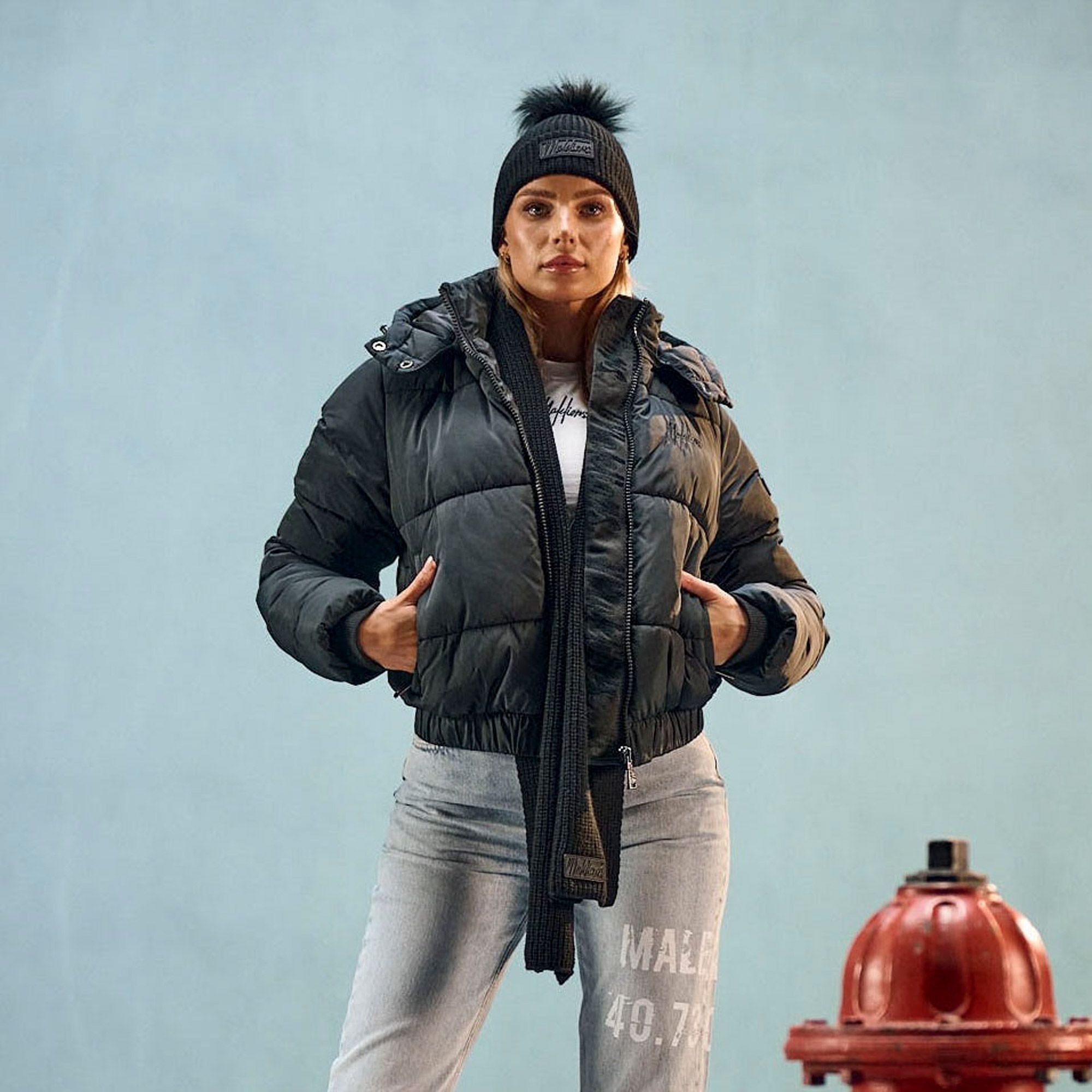 Malelions Knitted Beanie en Sjaal Set Dames