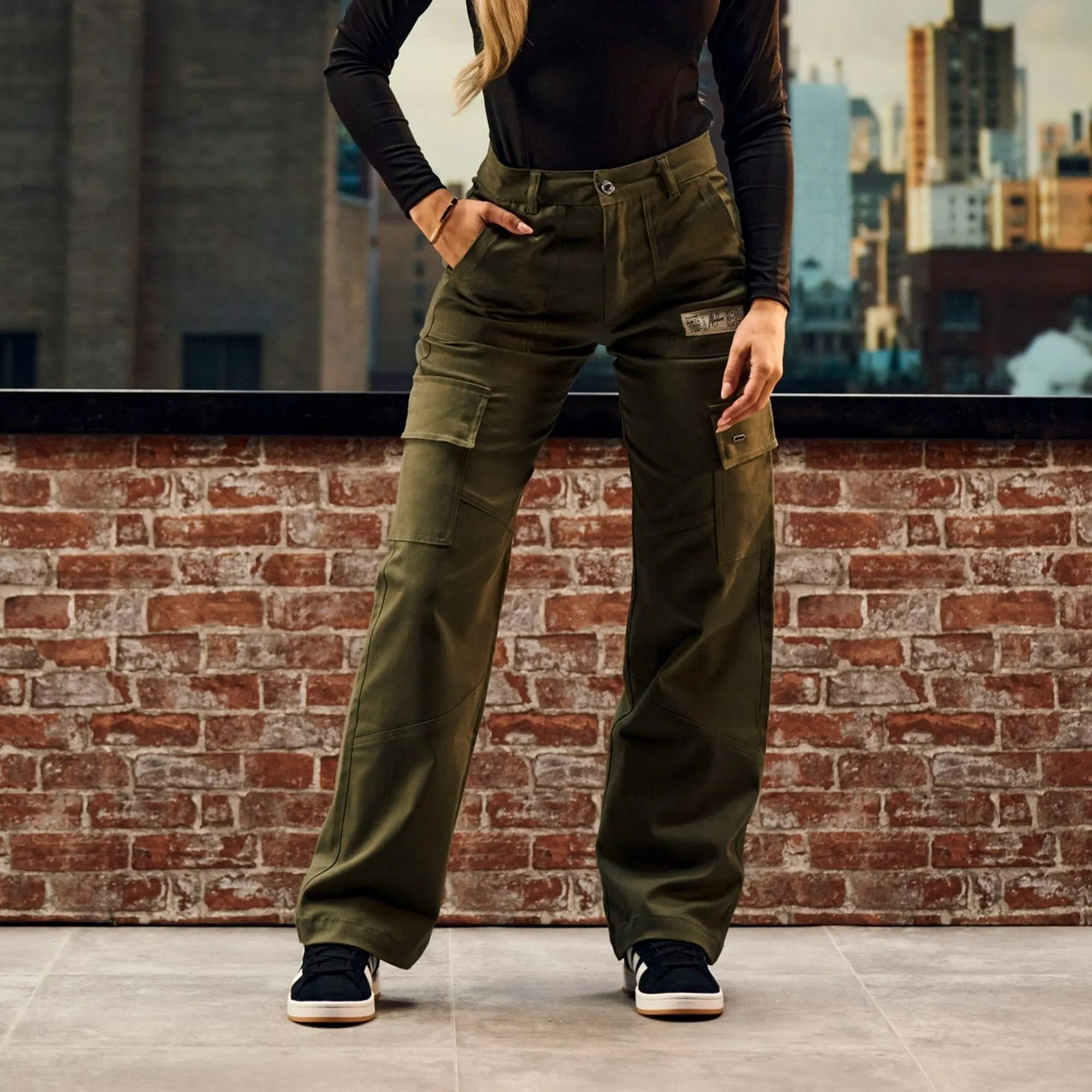 Pantalon Malelions Straight Leg Cargo Femmes