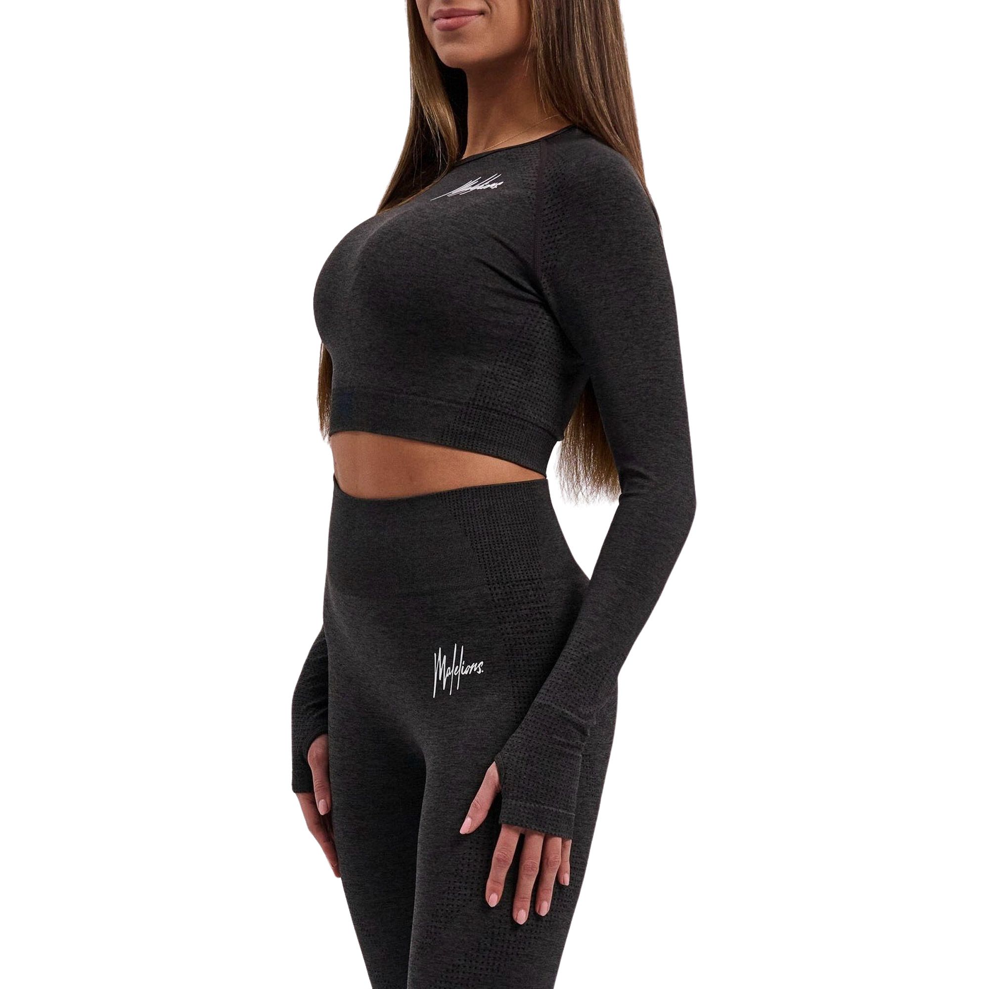 Malelions Sport Seamless Cropped Shirt Dames