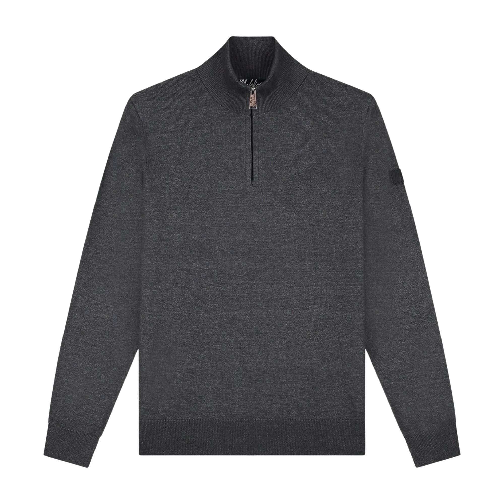 Malelions Knitted 1/4 Zip Sweater Heren