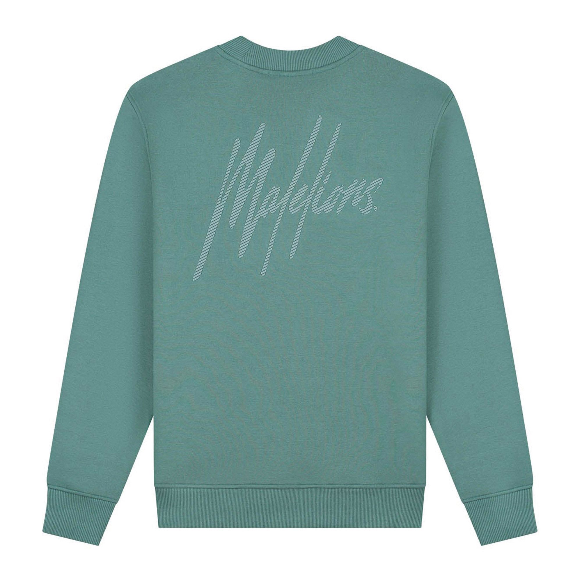 Malelions Striped Signature Sweater Heren