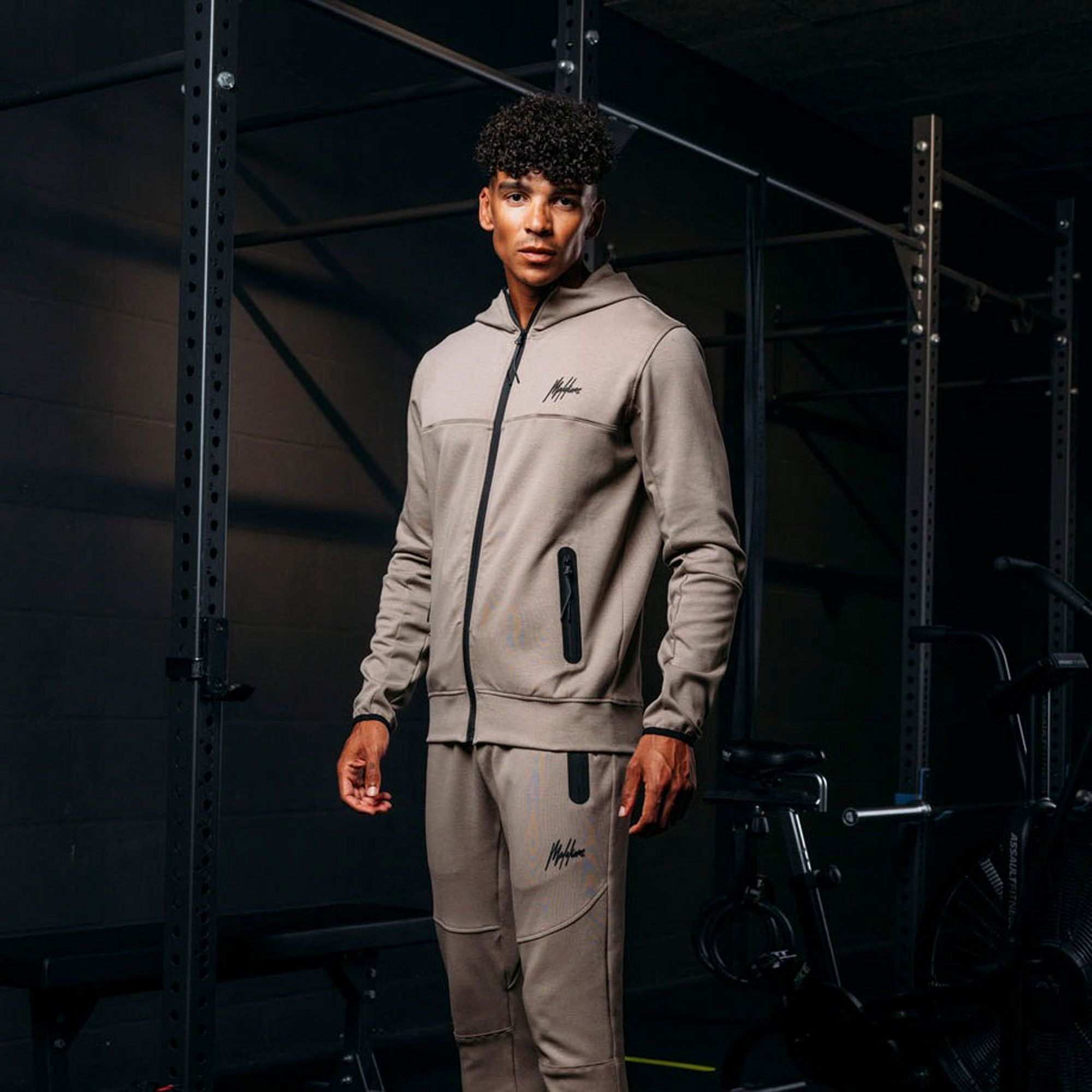 Malelions Sport Counter Hooded Sweatjacket Men
