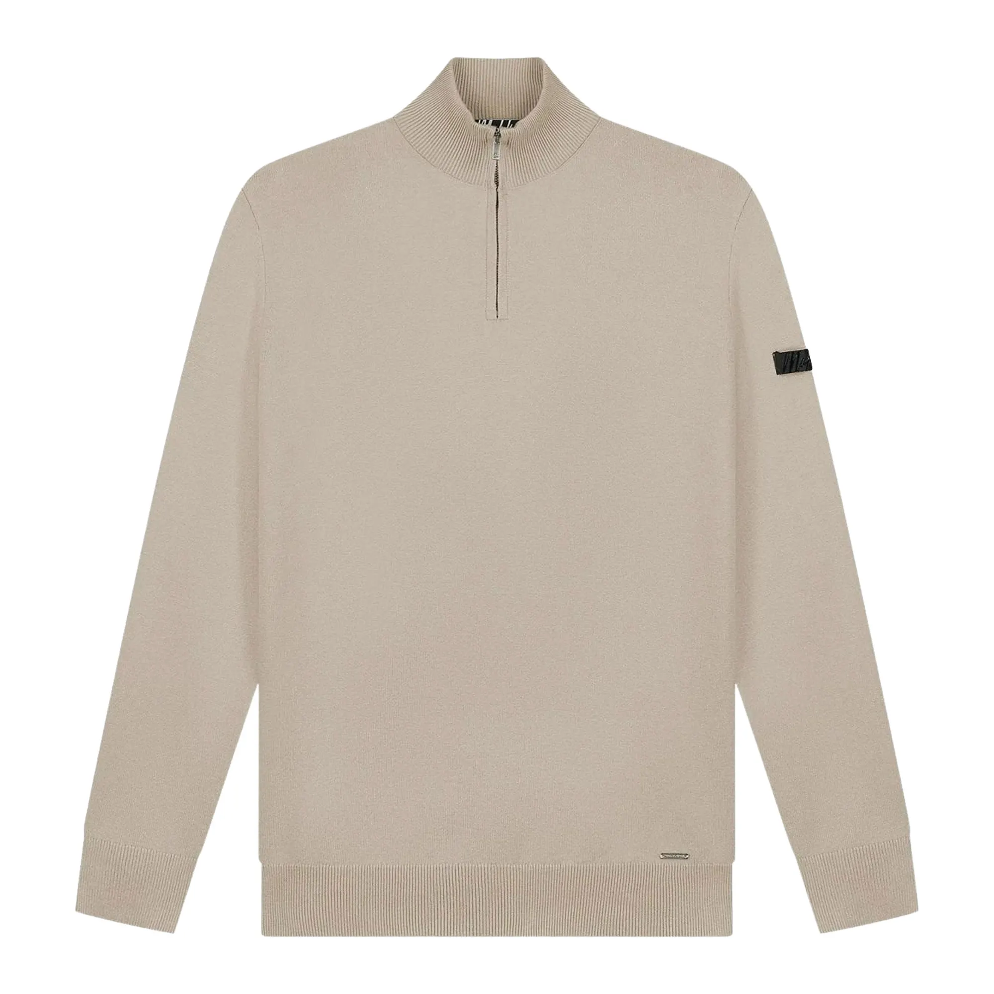 Malelions Knitted 1/4 Zip Sweater Heren | PlutoSport