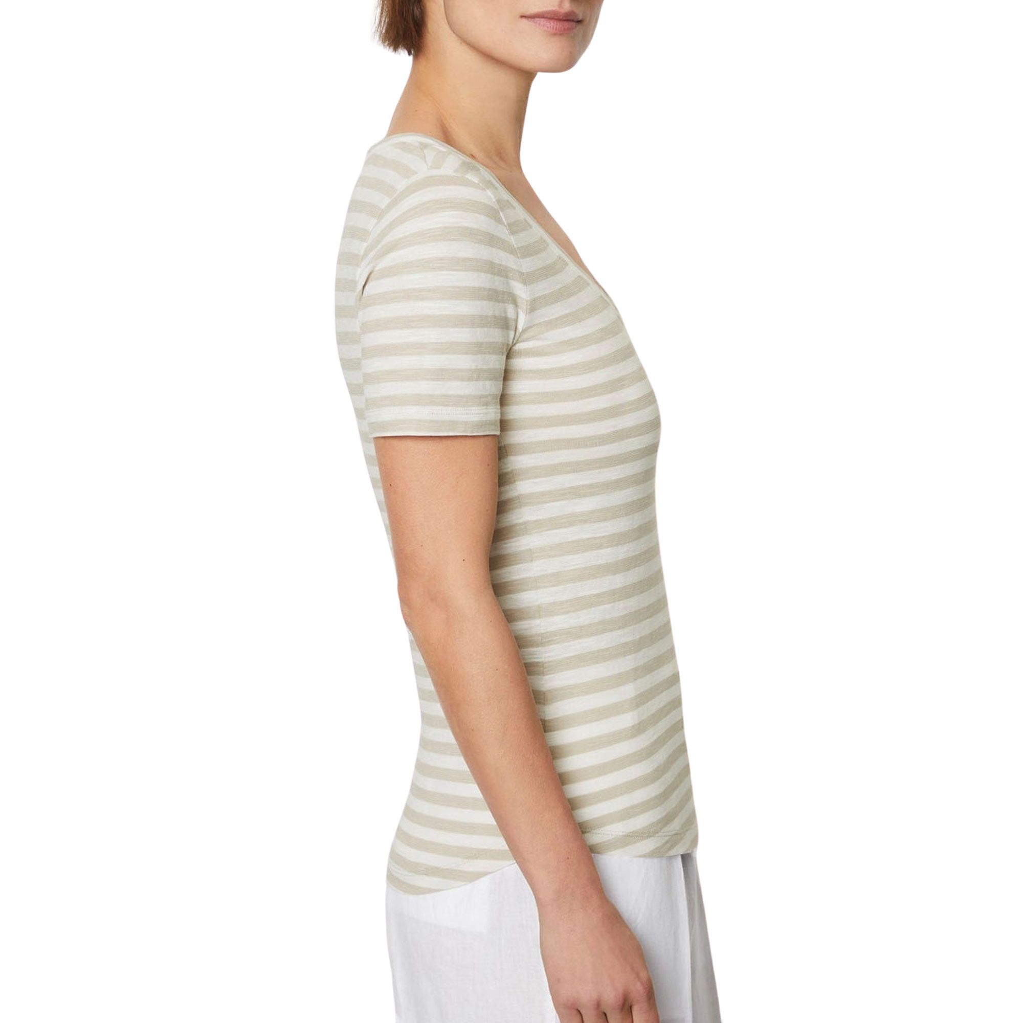 Marc O'Polo Striped V-neck Shirt Dames