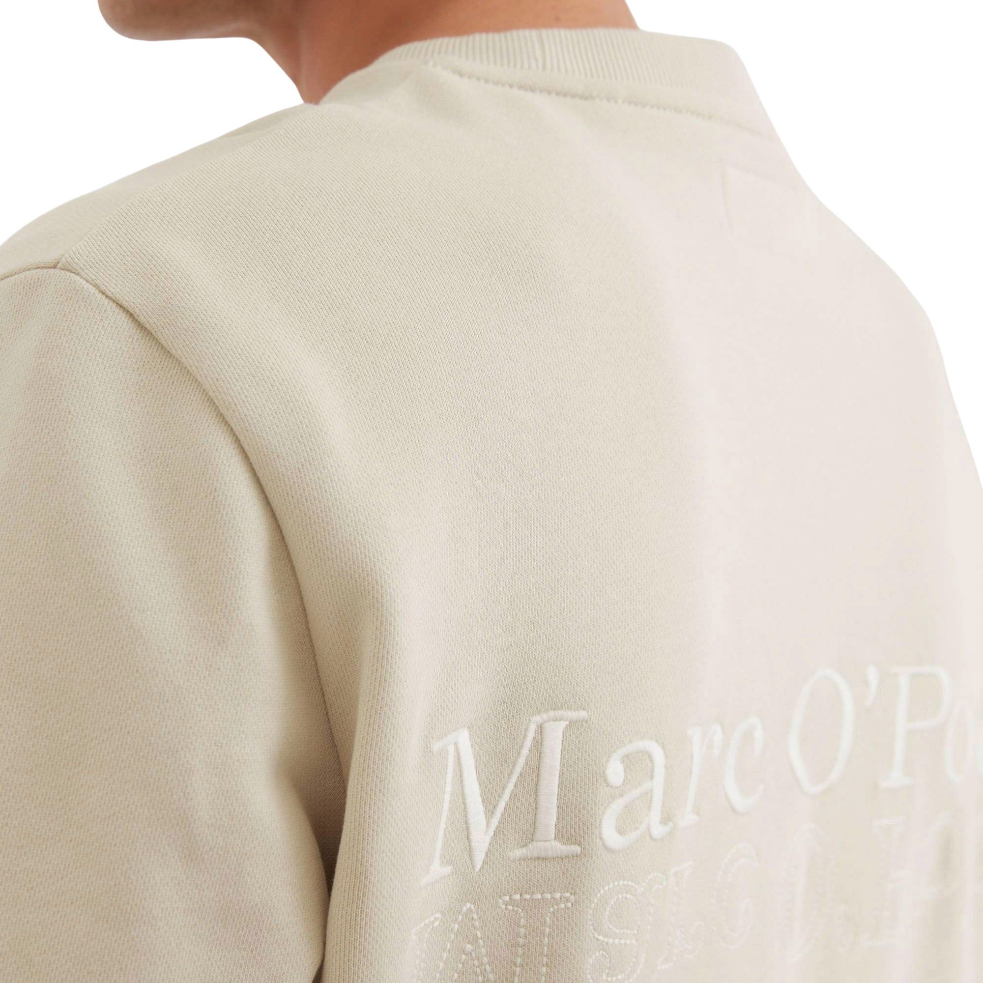 Marc O'Polo Regular Logoprint Crewneck Sweater Heren